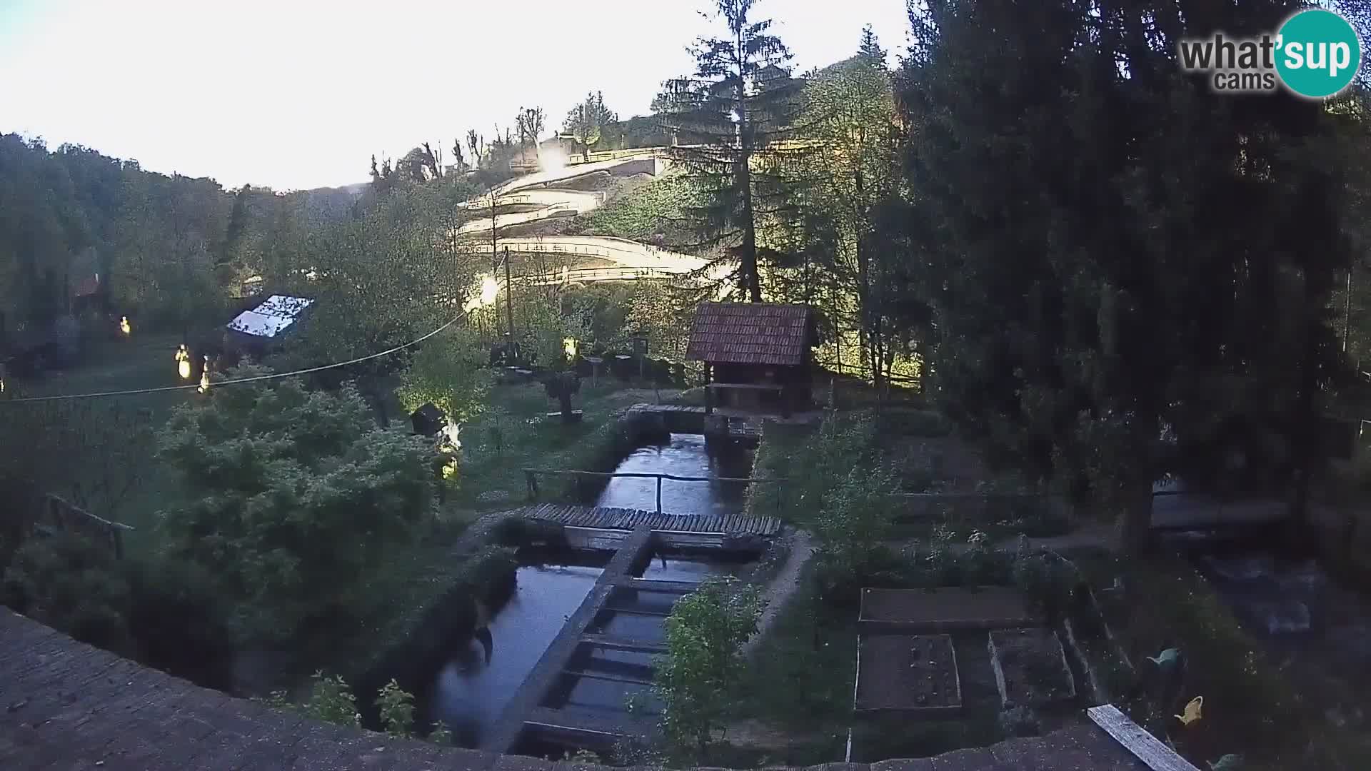 Spletna kamera v živo Rastoke – reka Slunjčica – Hrvaška