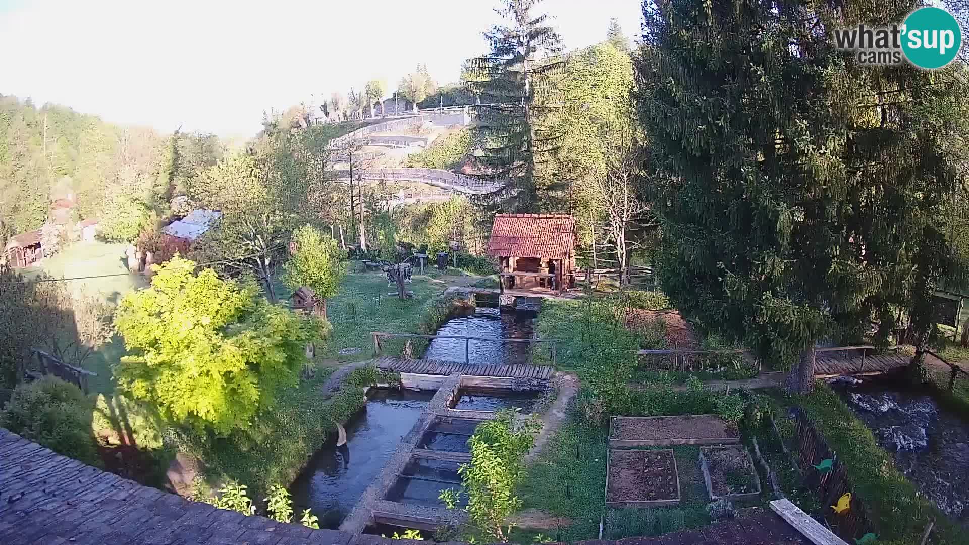 Web kamera uživo Rastoke – rijeka Slunjčica – Hrvatska
