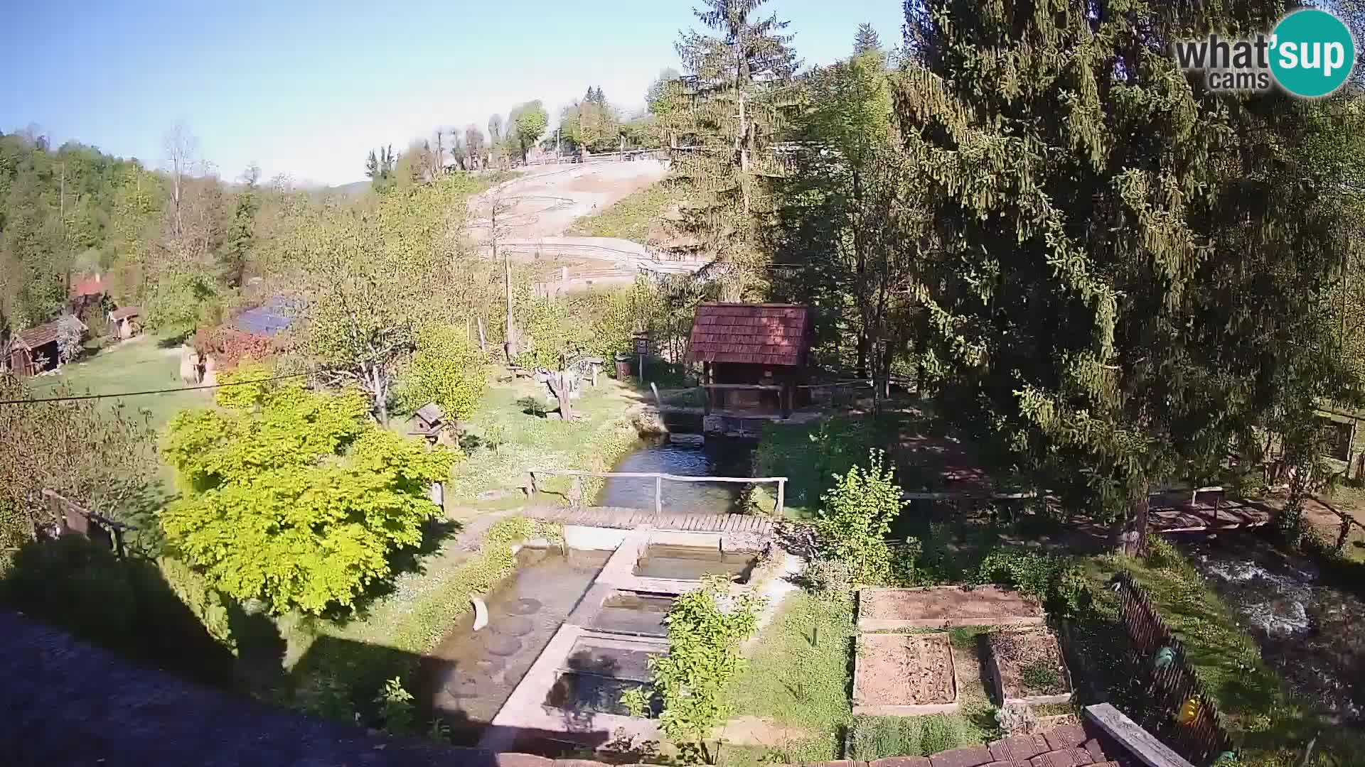 Web kamera uživo Rastoke – rijeka Slunjčica – Hrvatska