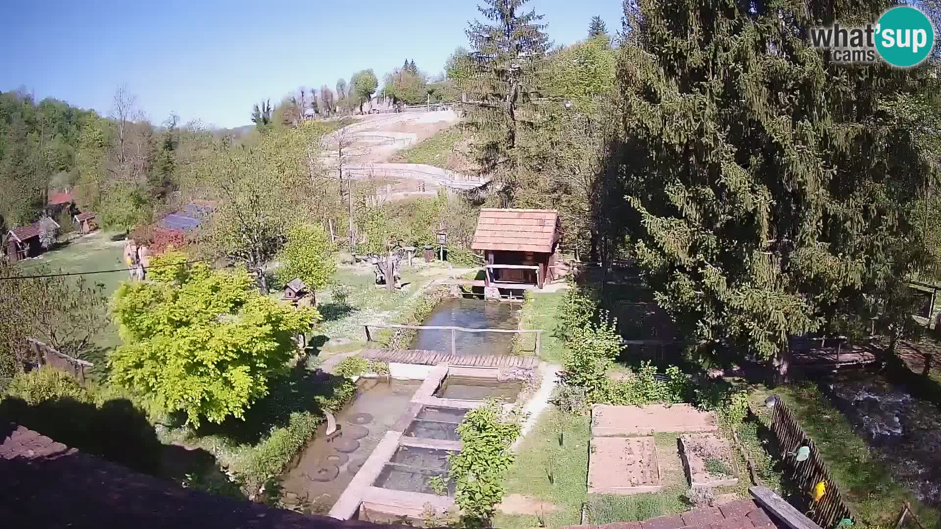 Web kamera uživo Rastoke – rijeka Slunjčica – Hrvatska