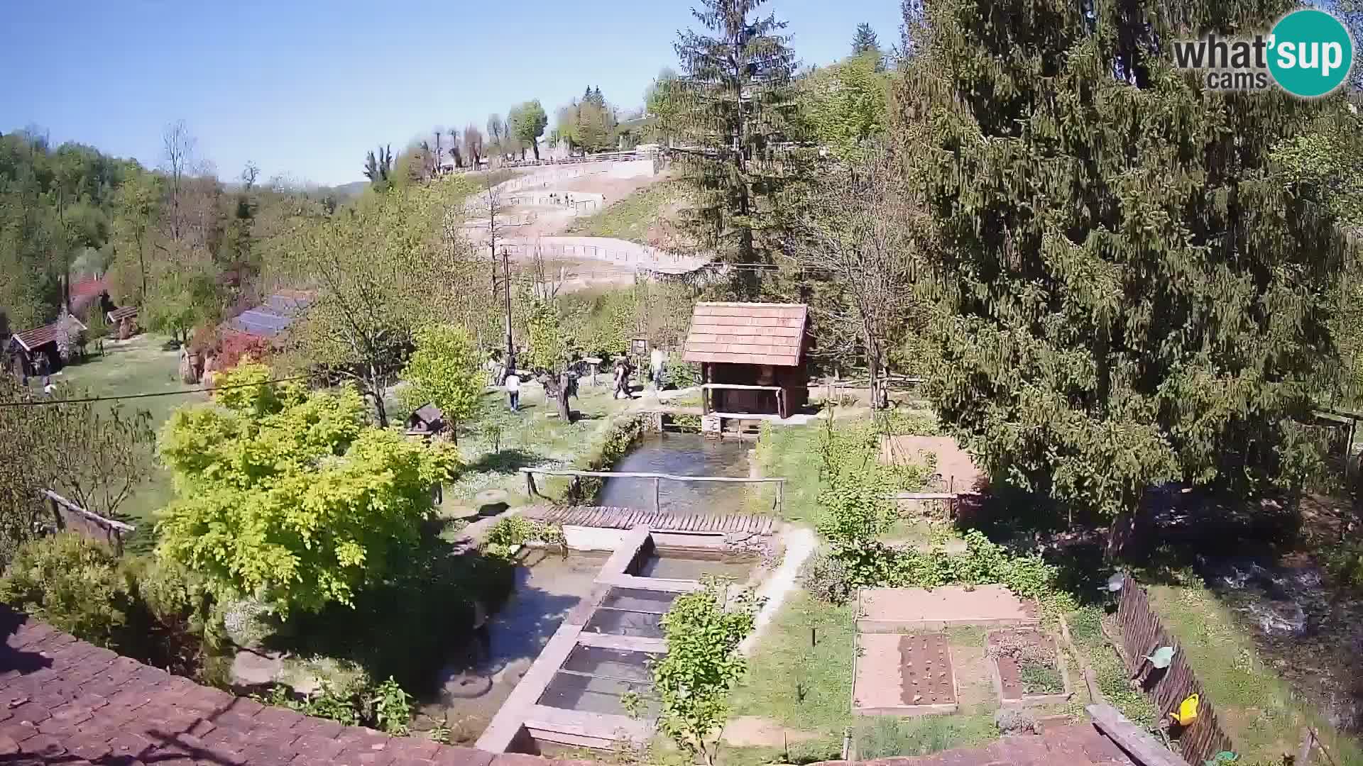 Web kamera uživo Rastoke – rijeka Slunjčica – Hrvatska