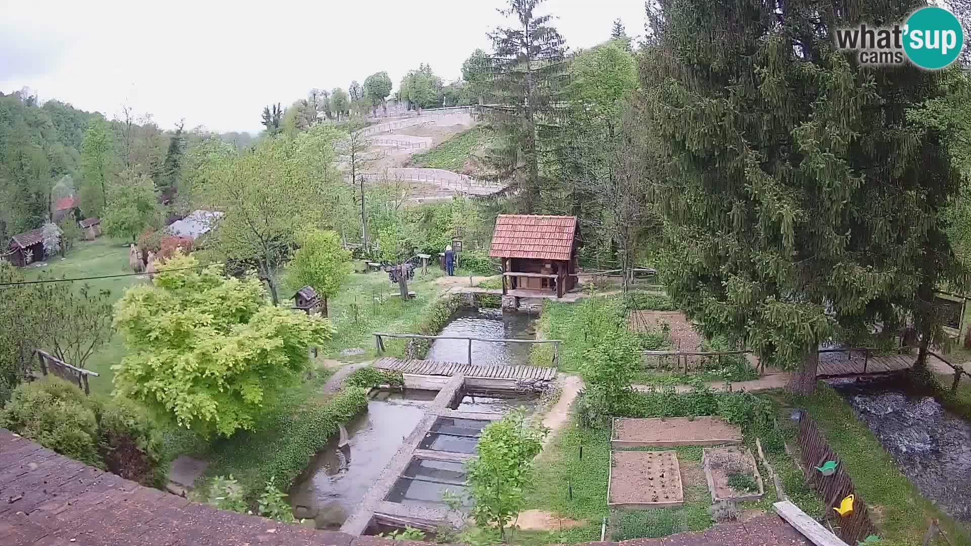 Live webcam Rastoke – river Slunjčica – Croatia