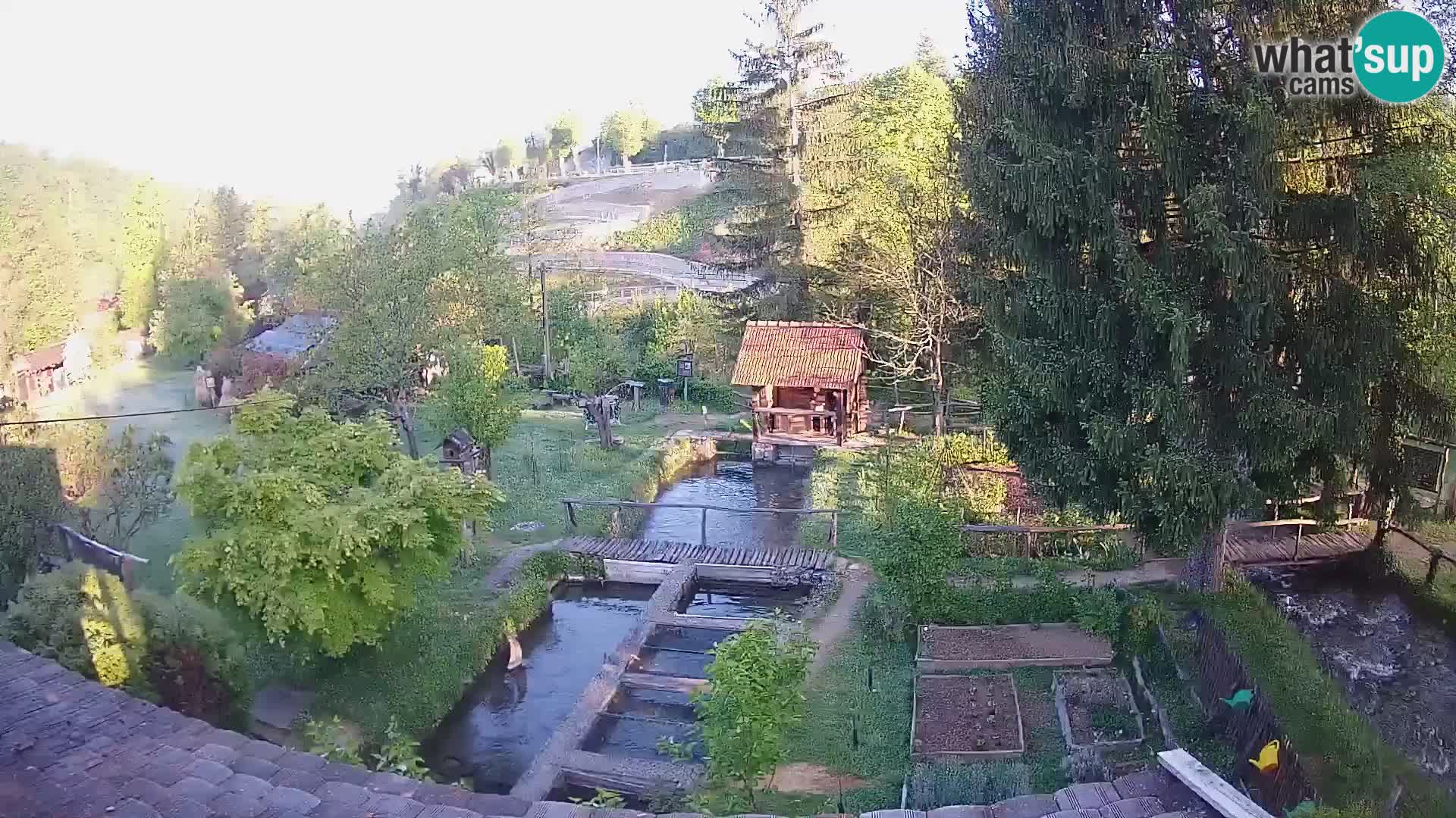Spletna kamera v živo Rastoke – reka Slunjčica – Hrvaška