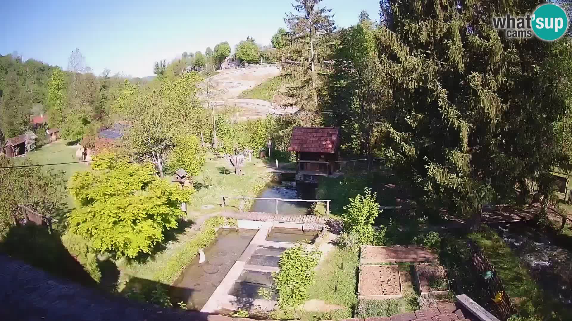 Web kamera uživo Rastoke – rijeka Slunjčica – Hrvatska