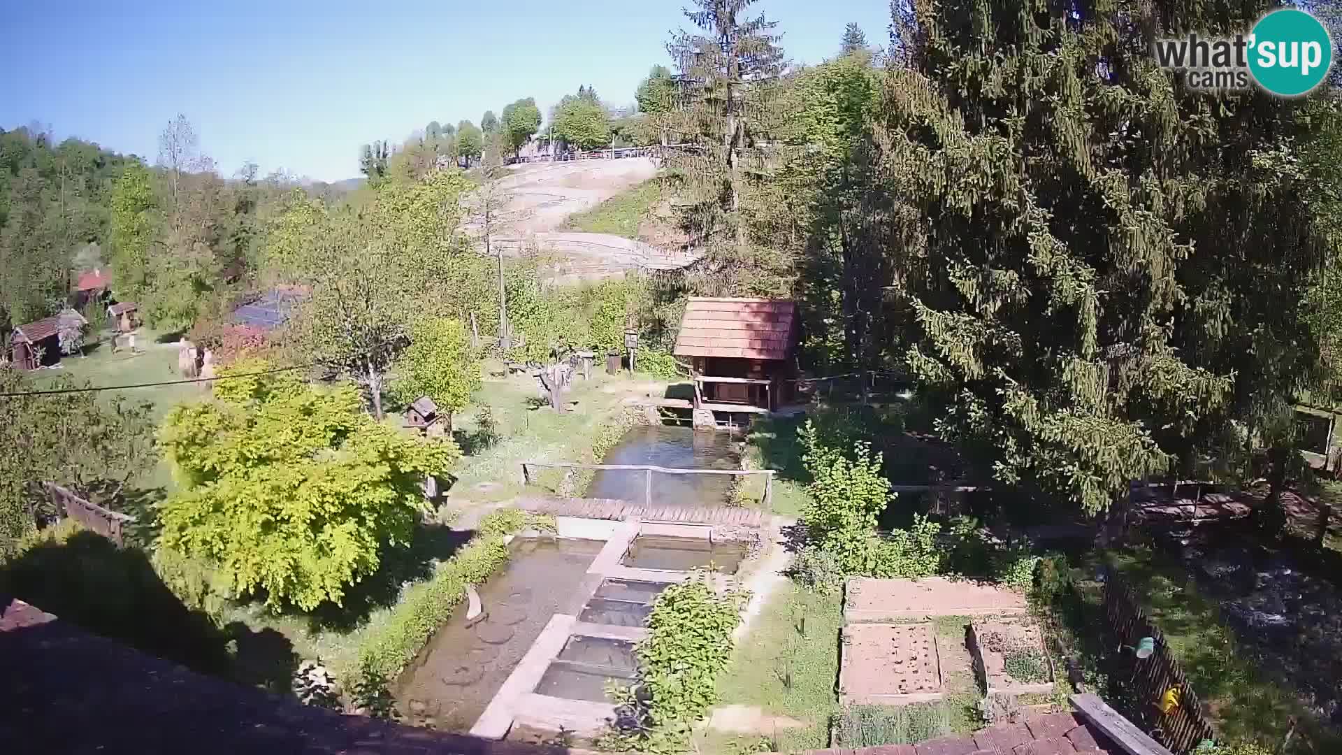 Cámara web en vivo Rastoke – río Slunjčica – Croacia