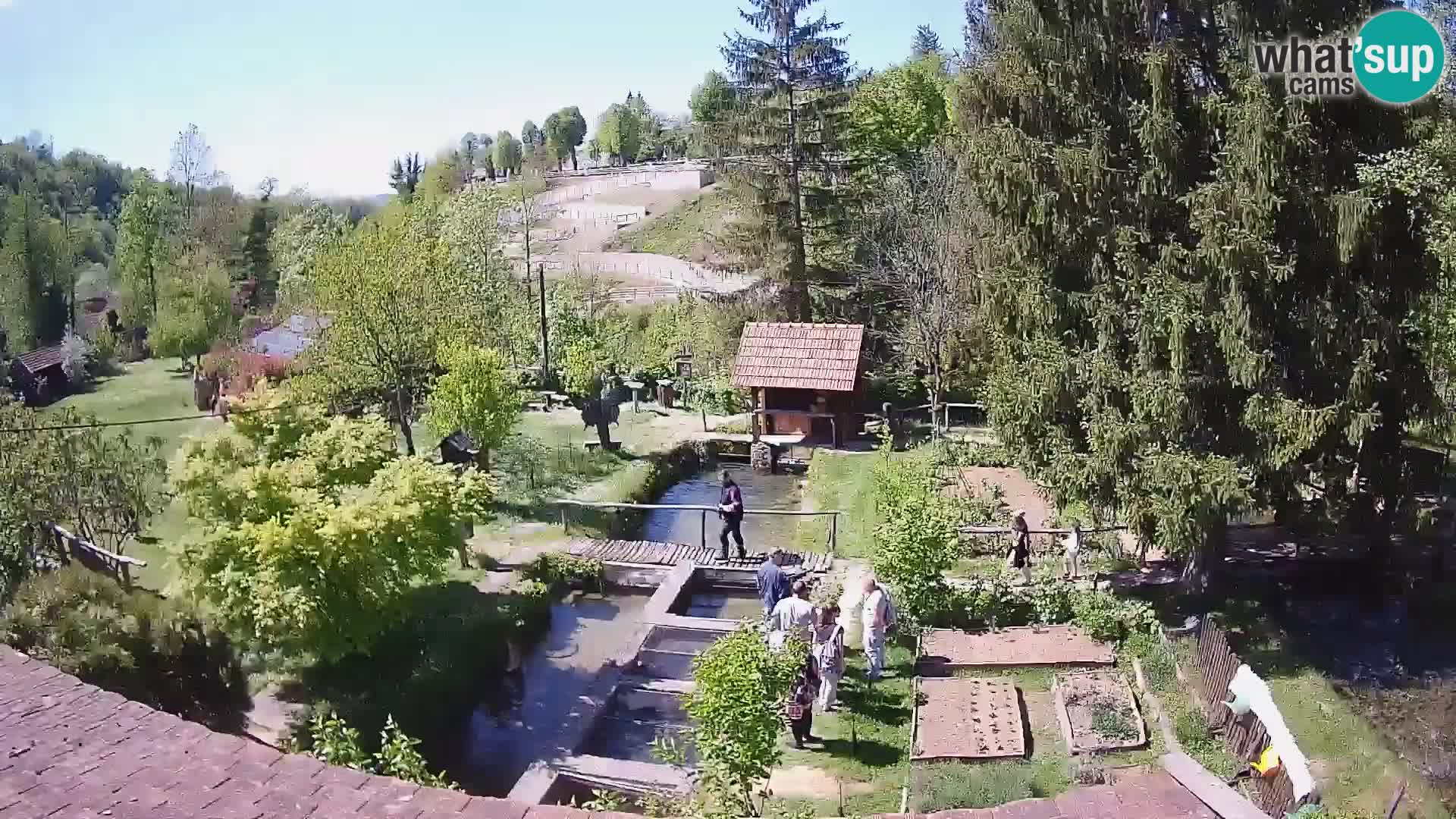 Spletna kamera v živo Rastoke – reka Slunjčica – Hrvaška