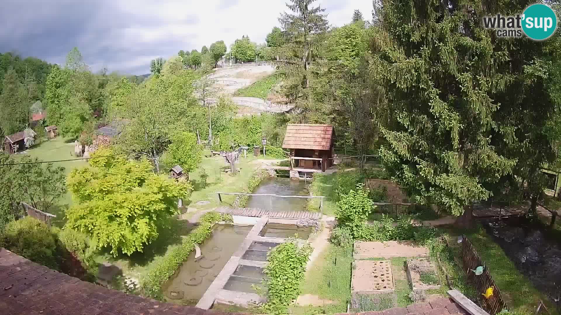 Live webcam Rastoke – river Slunjčica – Croatia