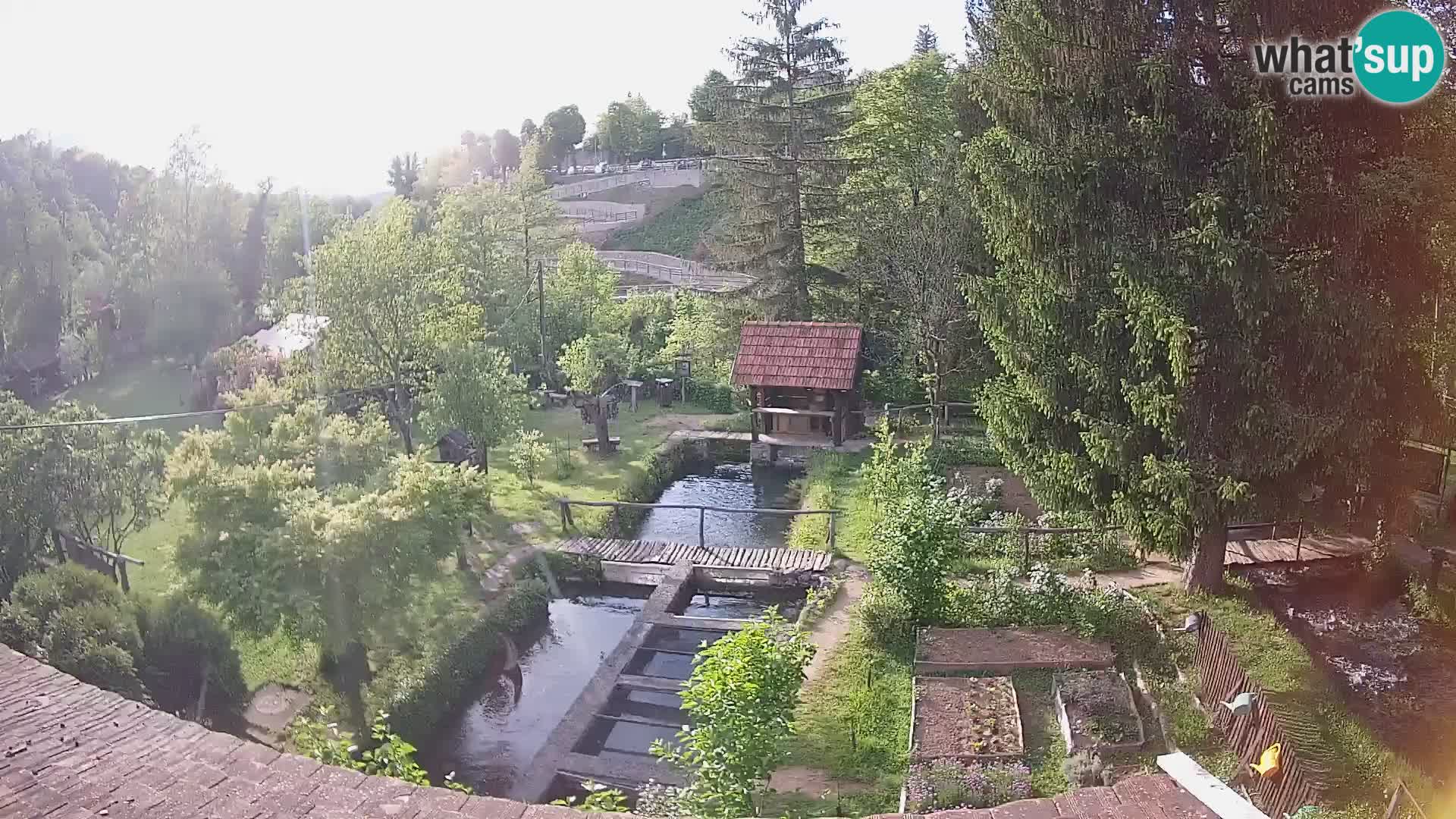 Live webcam Rastoke – river Slunjčica – Croatia