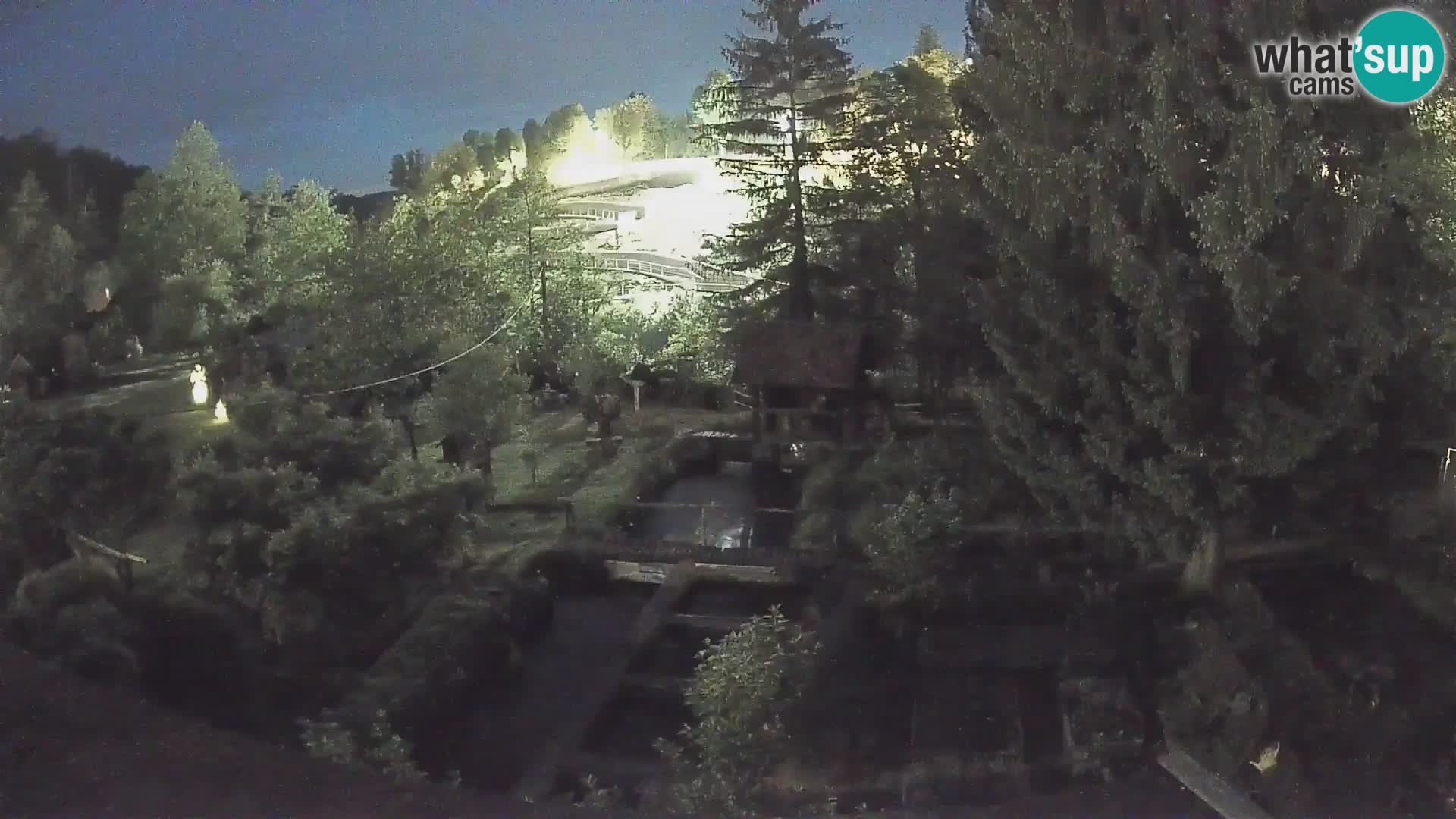 Spletna kamera v živo Rastoke – reka Slunjčica – Hrvaška