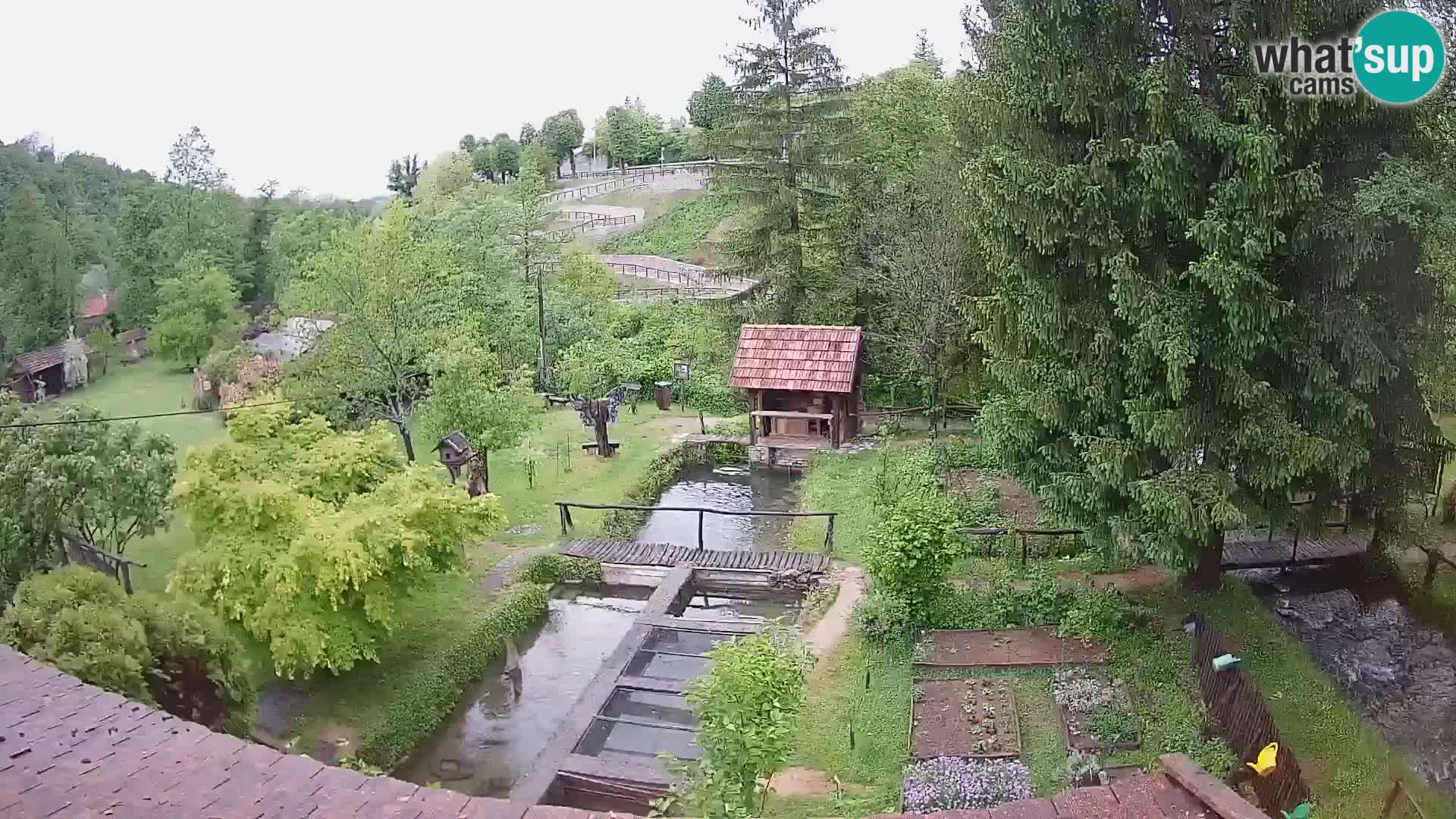 Spletna kamera v živo Rastoke – reka Slunjčica – Hrvaška