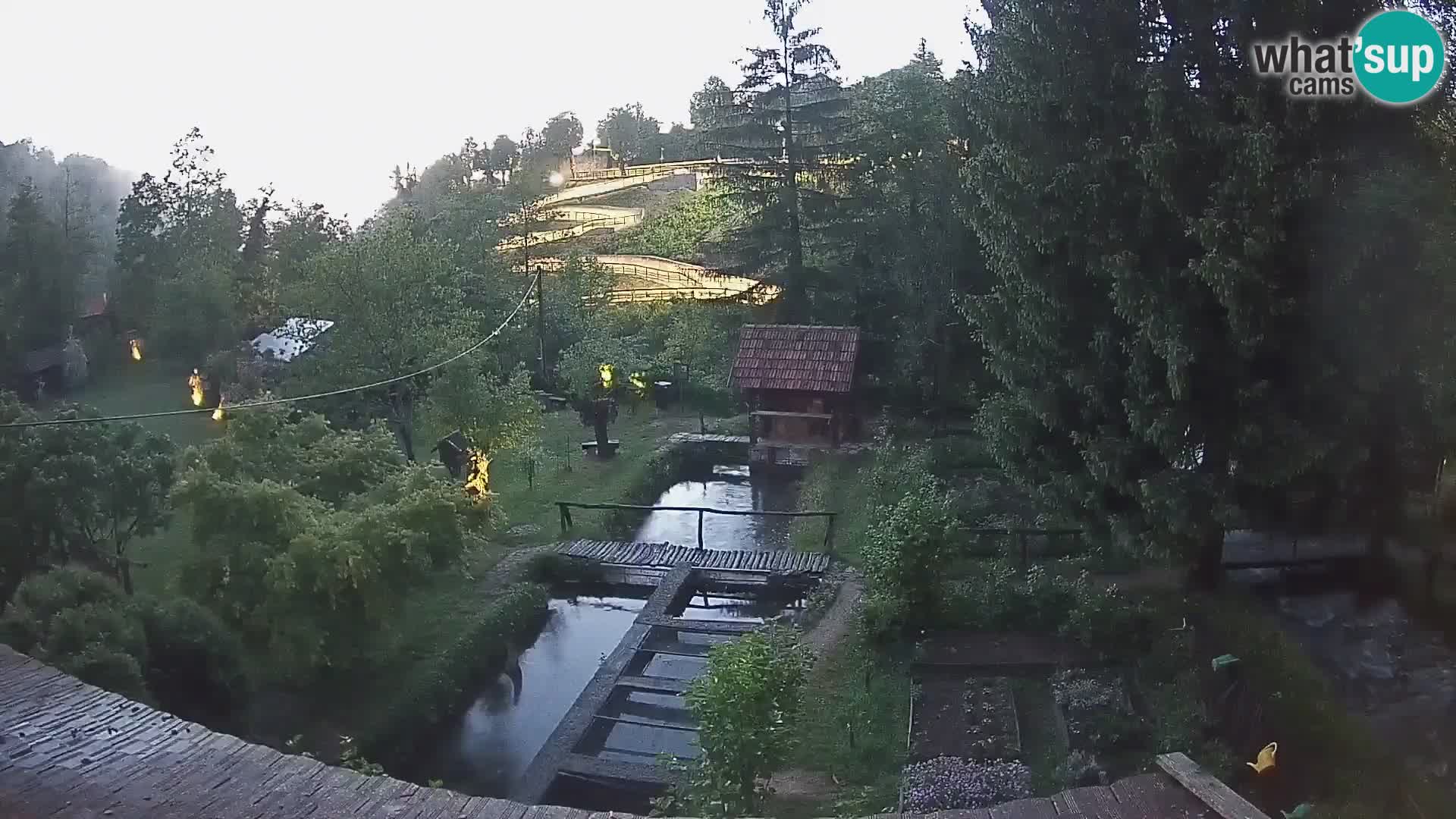 Live webcam Rastoke – river Slunjčica – Croatia