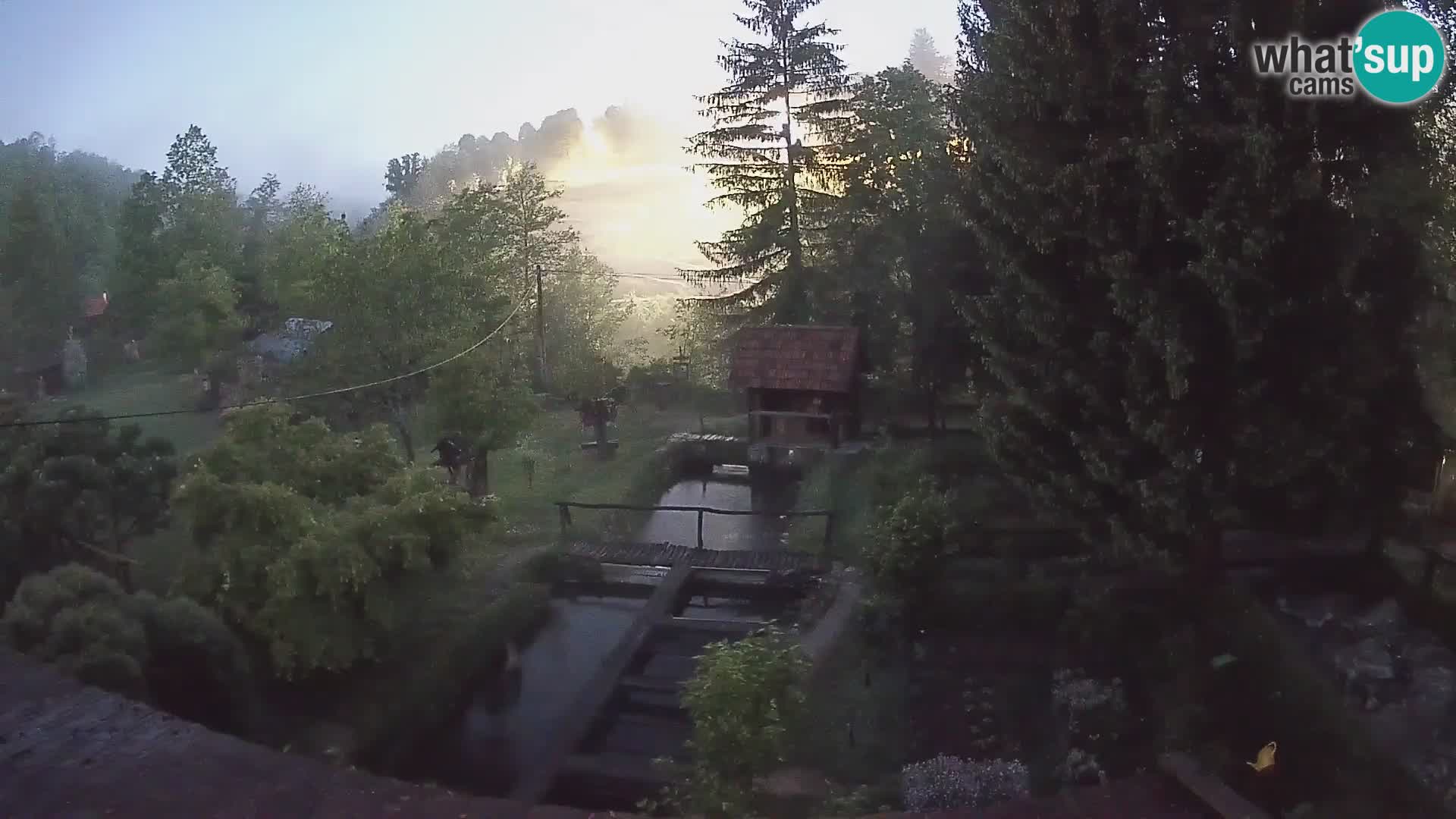 Live webcam Rastoke – river Slunjčica – Croatia