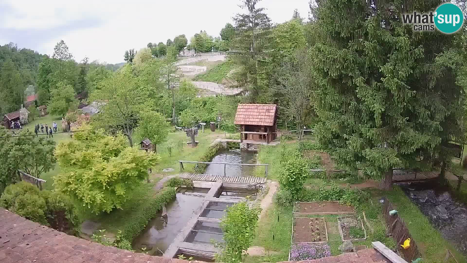 Live webcam Rastoke – river Slunjčica – Croatia