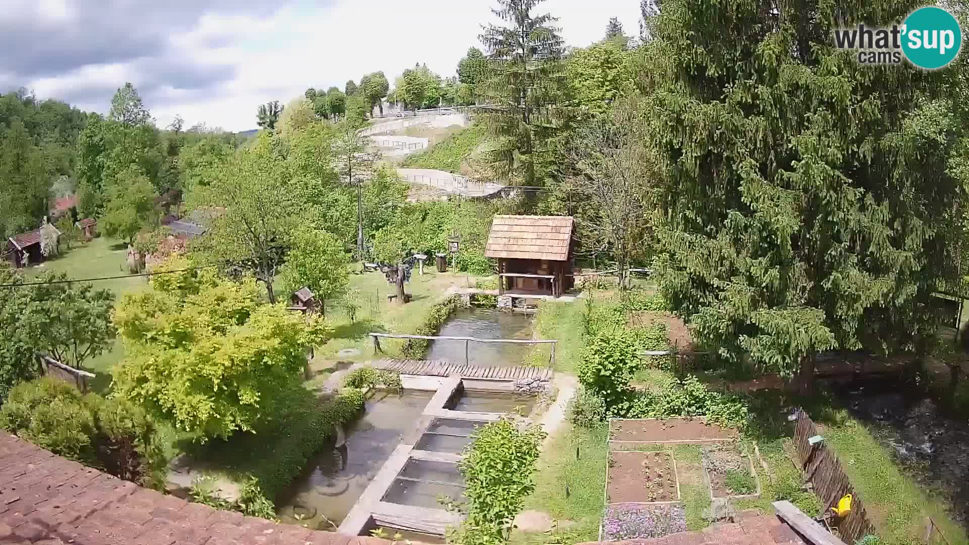 Web kamera uživo Rastoke – rijeka Slunjčica – Hrvatska