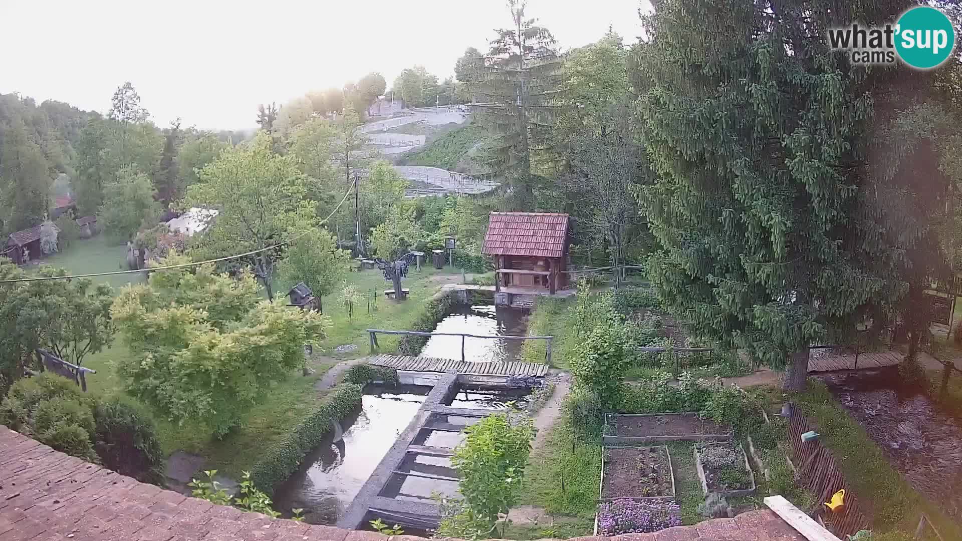 Live webcam Rastoke – river Slunjčica – Croatia