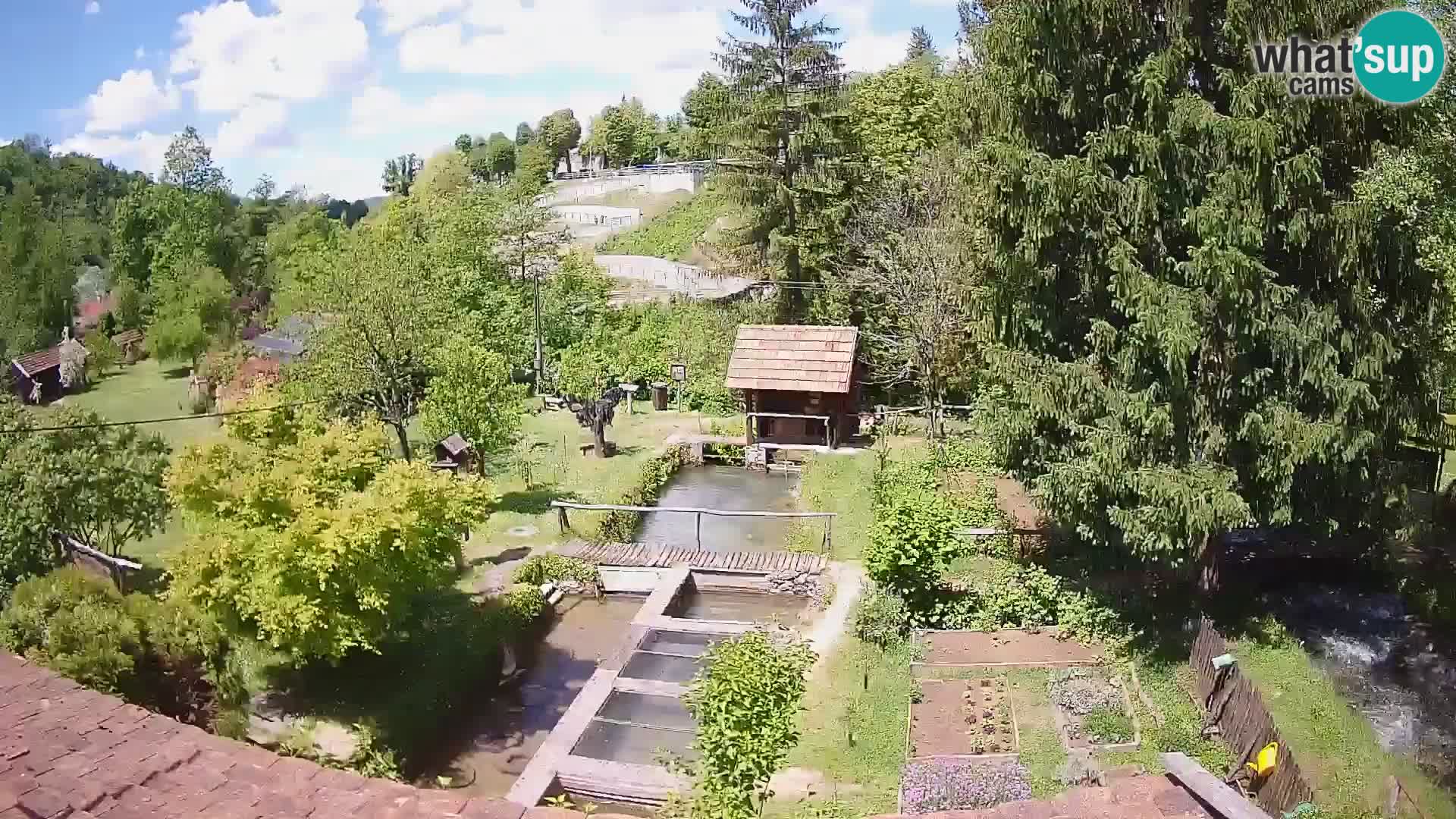 Live webcam Rastoke – river Slunjčica – Croatia