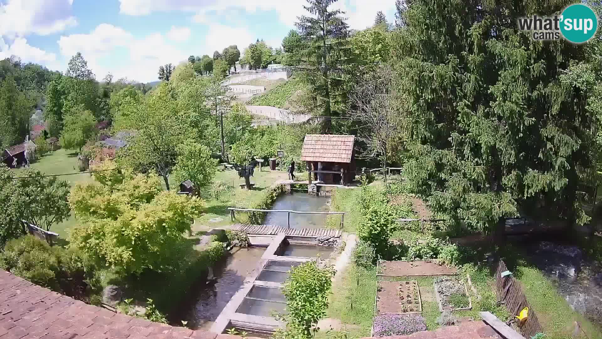 Live webcam Rastoke – river Slunjčica – Croatia