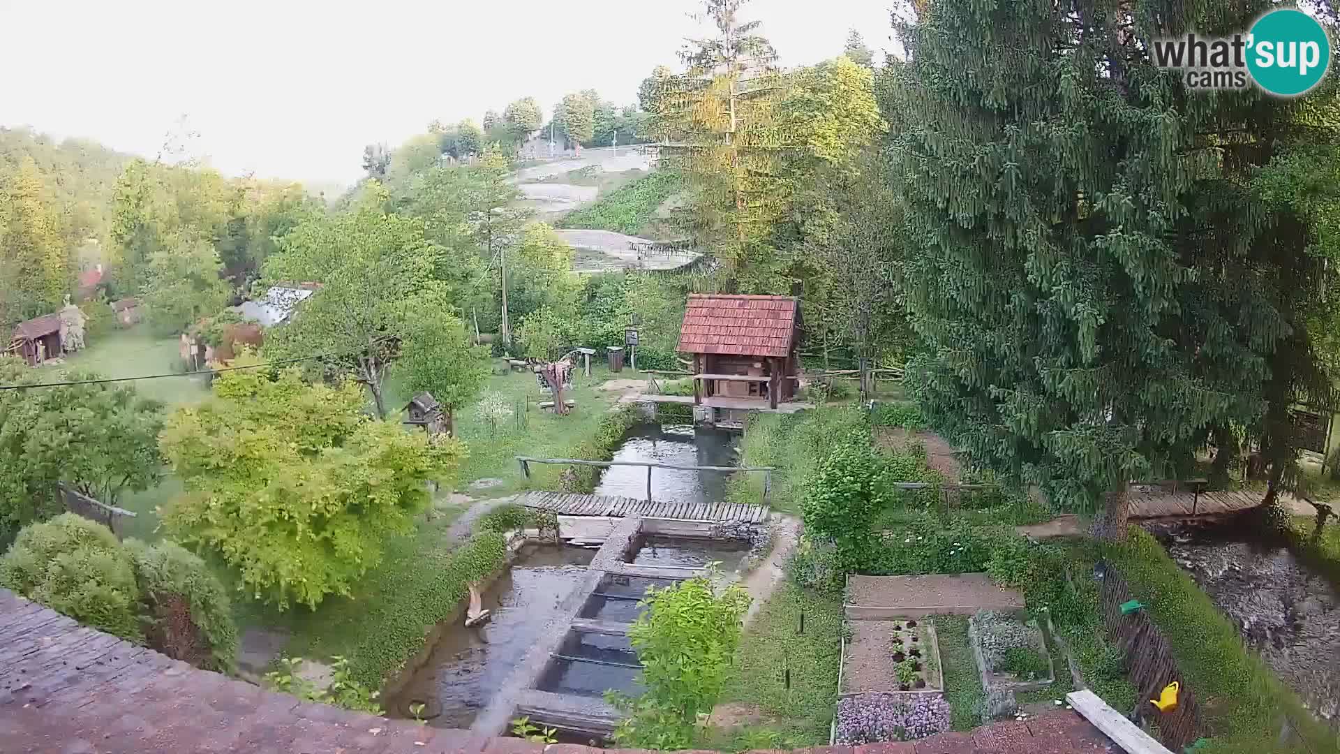 Cámara web en vivo Rastoke – río Slunjčica – Croacia