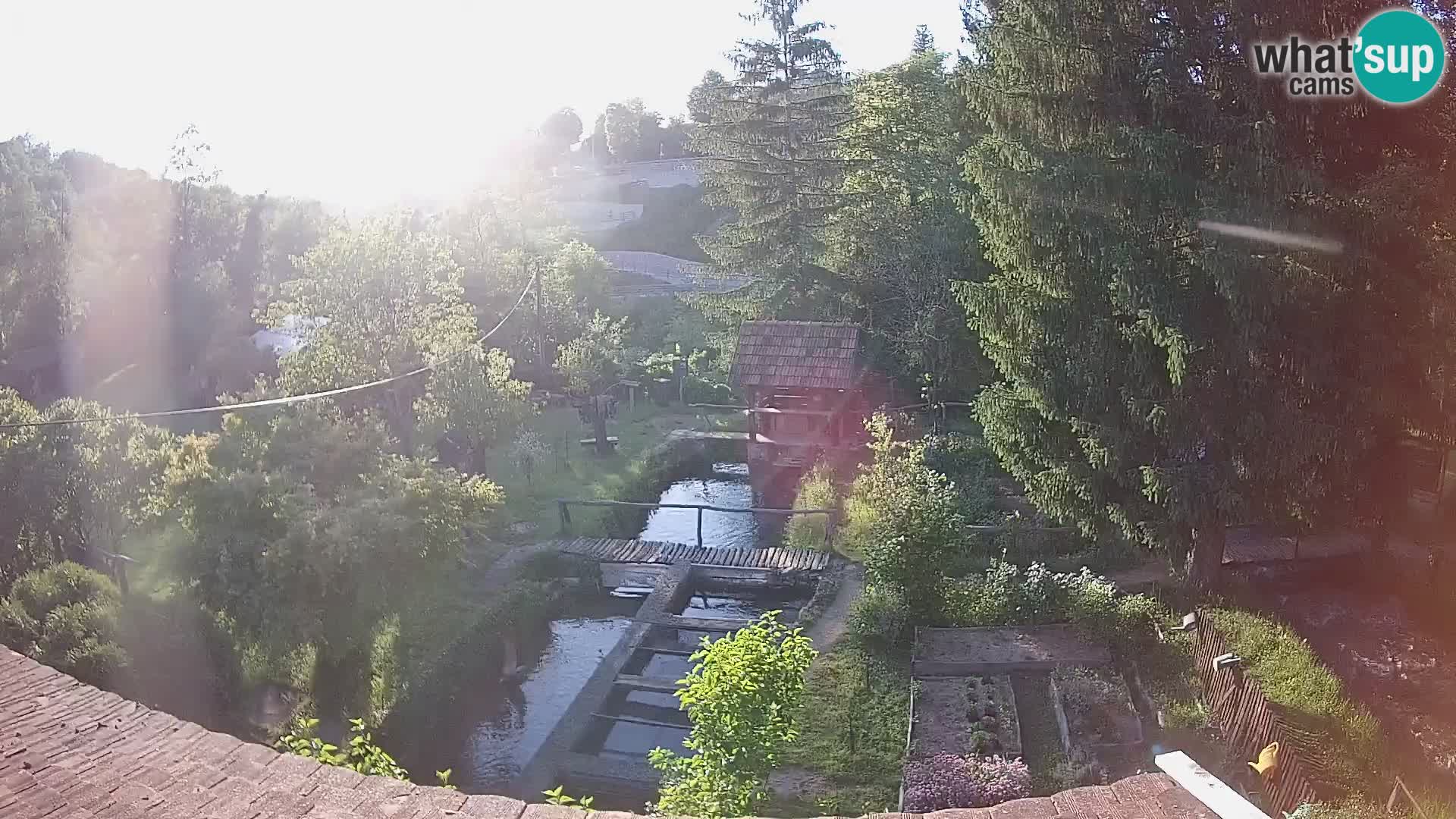 Cámara web en vivo Rastoke – río Slunjčica – Croacia