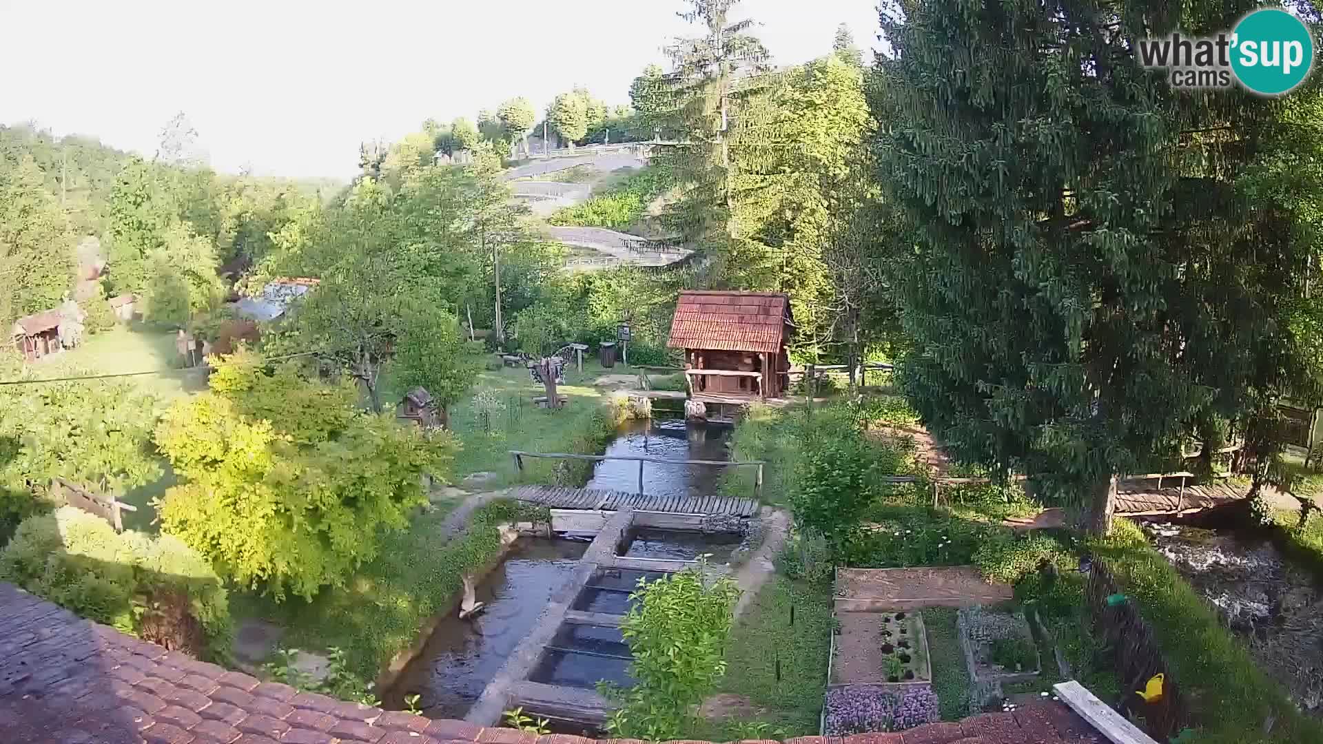 Cámara web en vivo Rastoke – río Slunjčica – Croacia