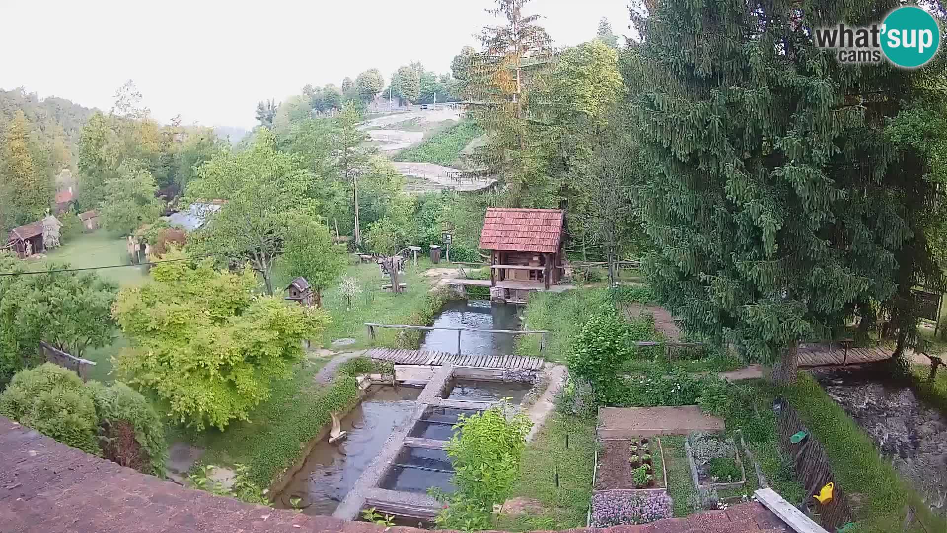 Live webcam Rastoke – river Slunjčica – Croatia