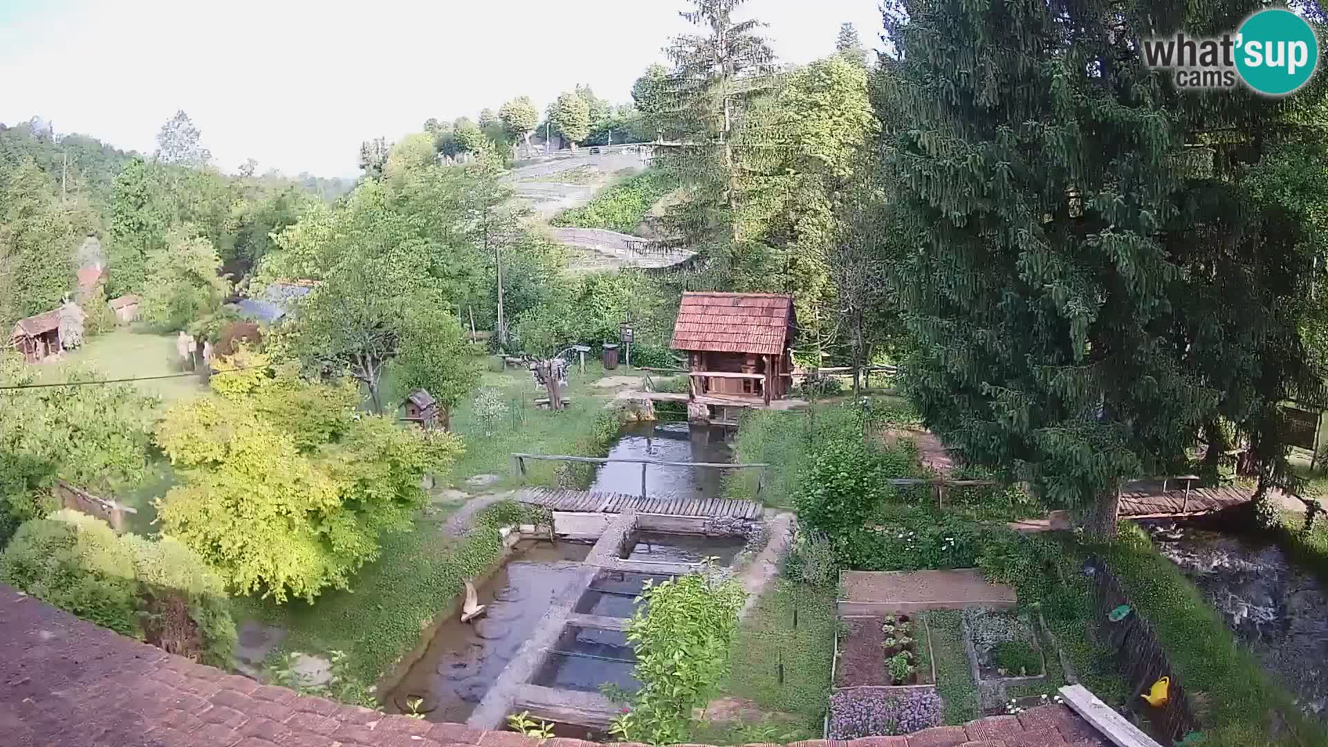 Live webcam Rastoke – river Slunjčica – Croatia