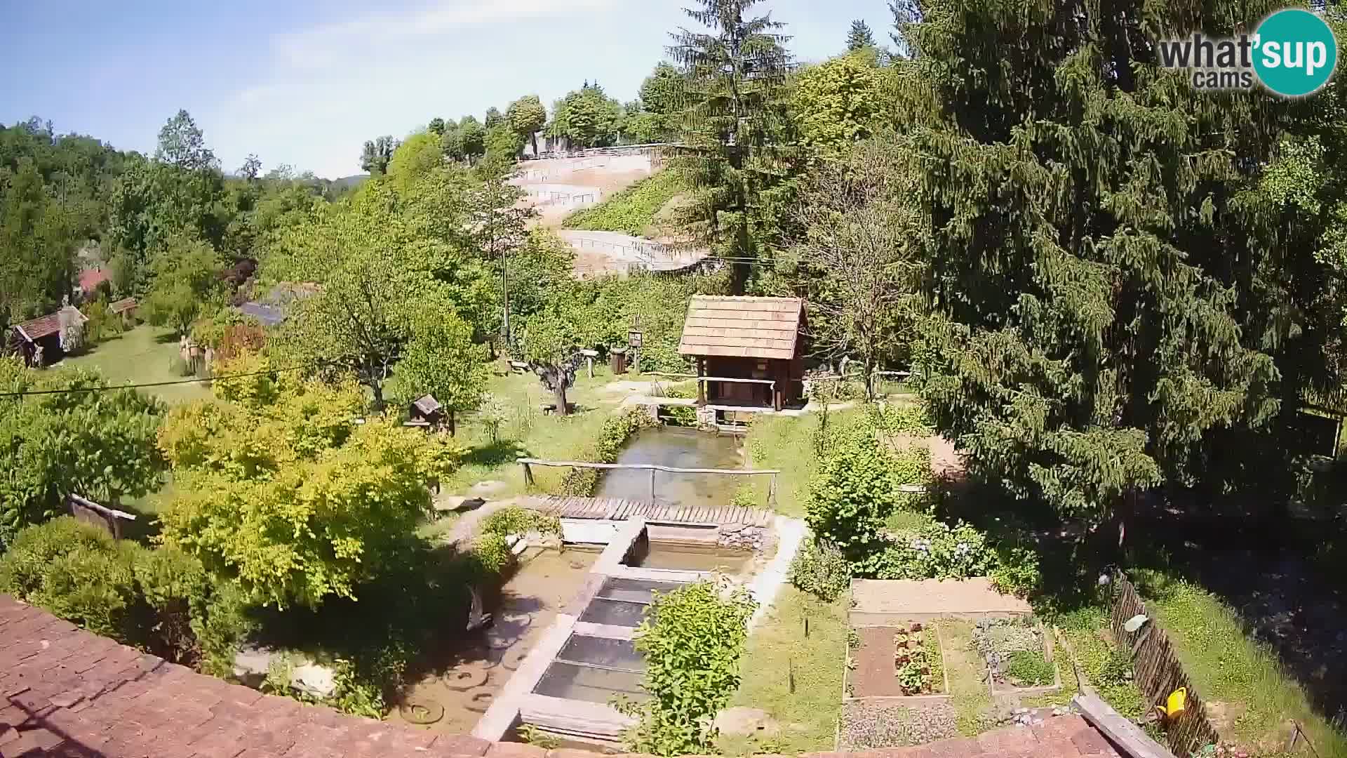 Spletna kamera v živo Rastoke – reka Slunjčica – Hrvaška