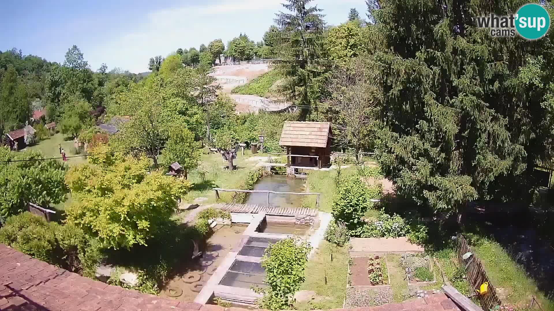 Spletna kamera v živo Rastoke – reka Slunjčica – Hrvaška