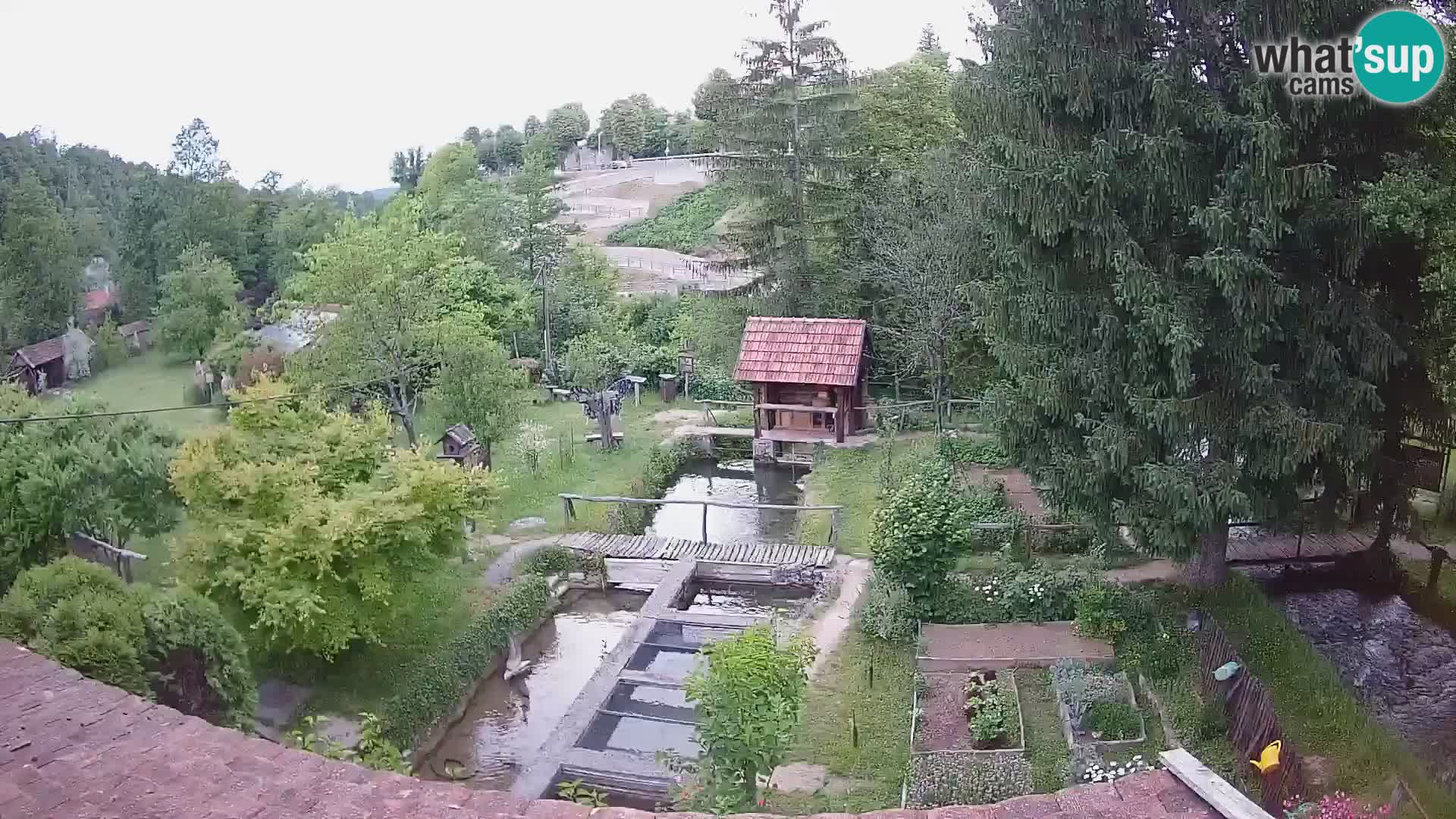 Live webcam Rastoke – river Slunjčica – Croatia