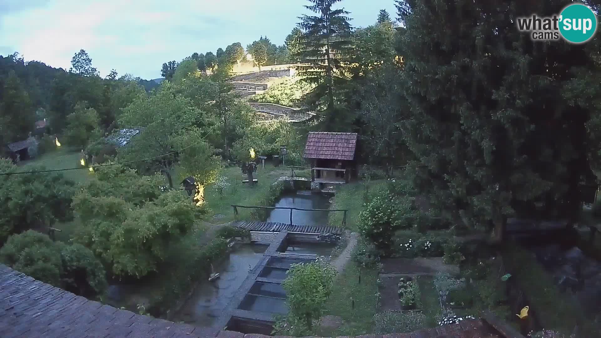 Web kamera uživo Rastoke – rijeka Slunjčica – Hrvatska