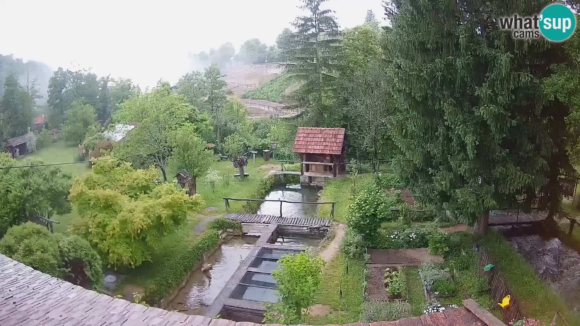 Web kamera uživo Rastoke – rijeka Slunjčica – Hrvatska