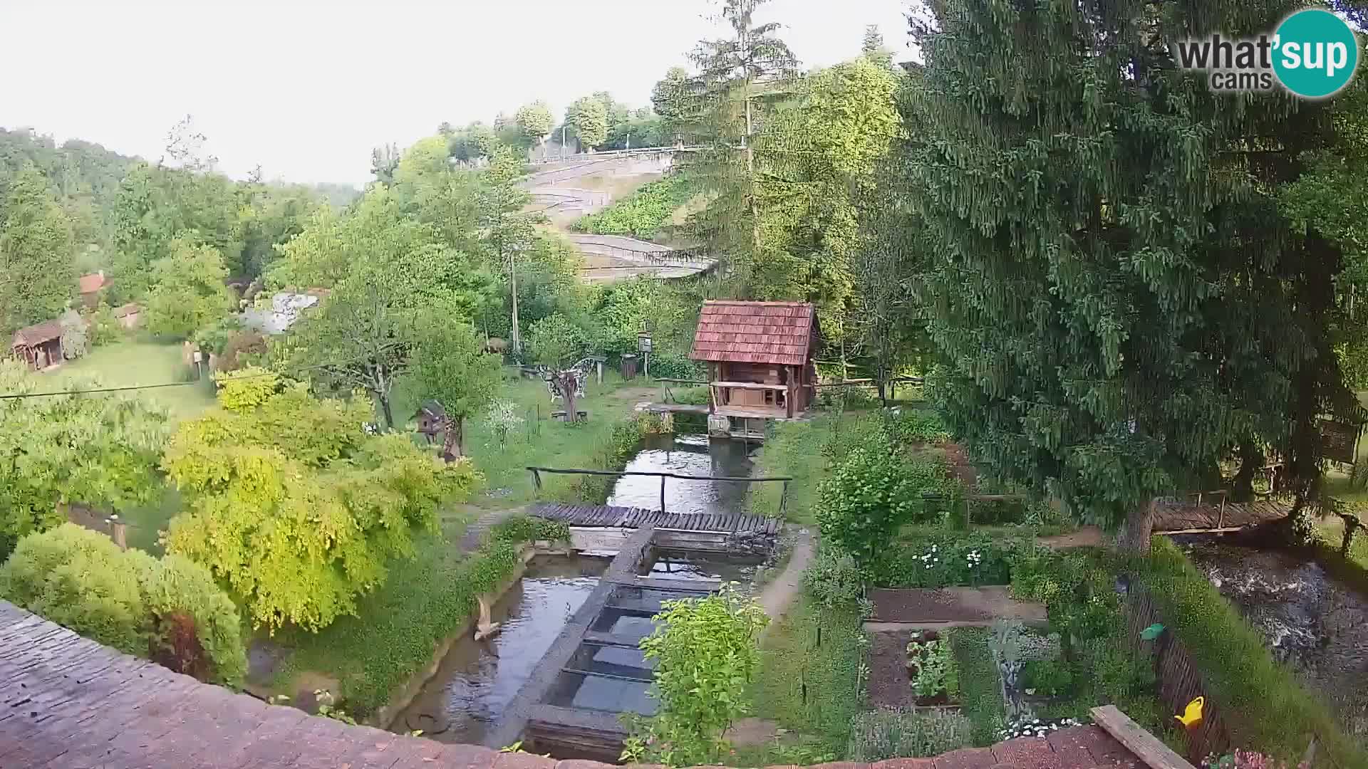 Cámara web en vivo Rastoke – río Slunjčica – Croacia