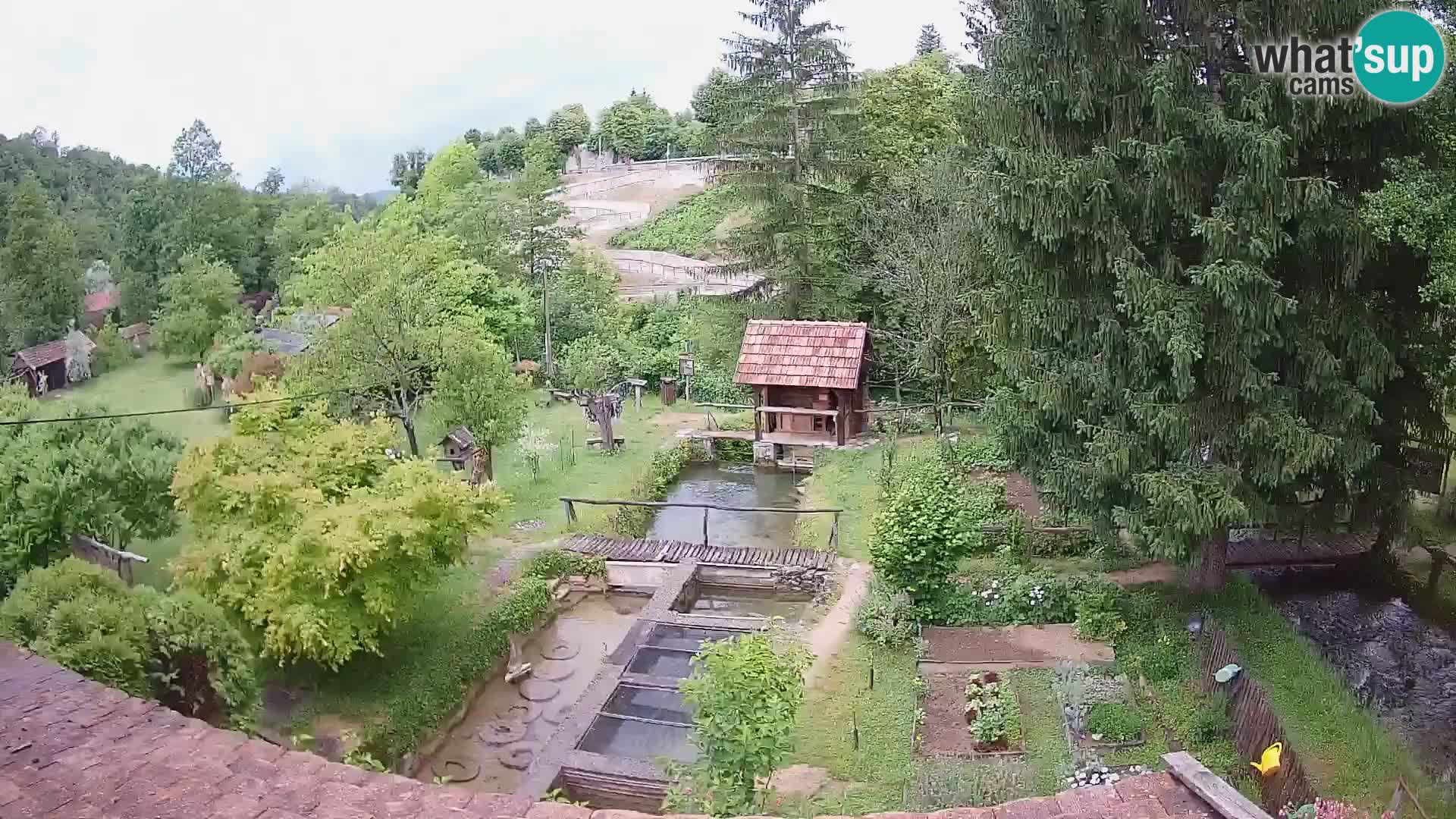 Live webcam Rastoke – river Slunjčica – Croatia