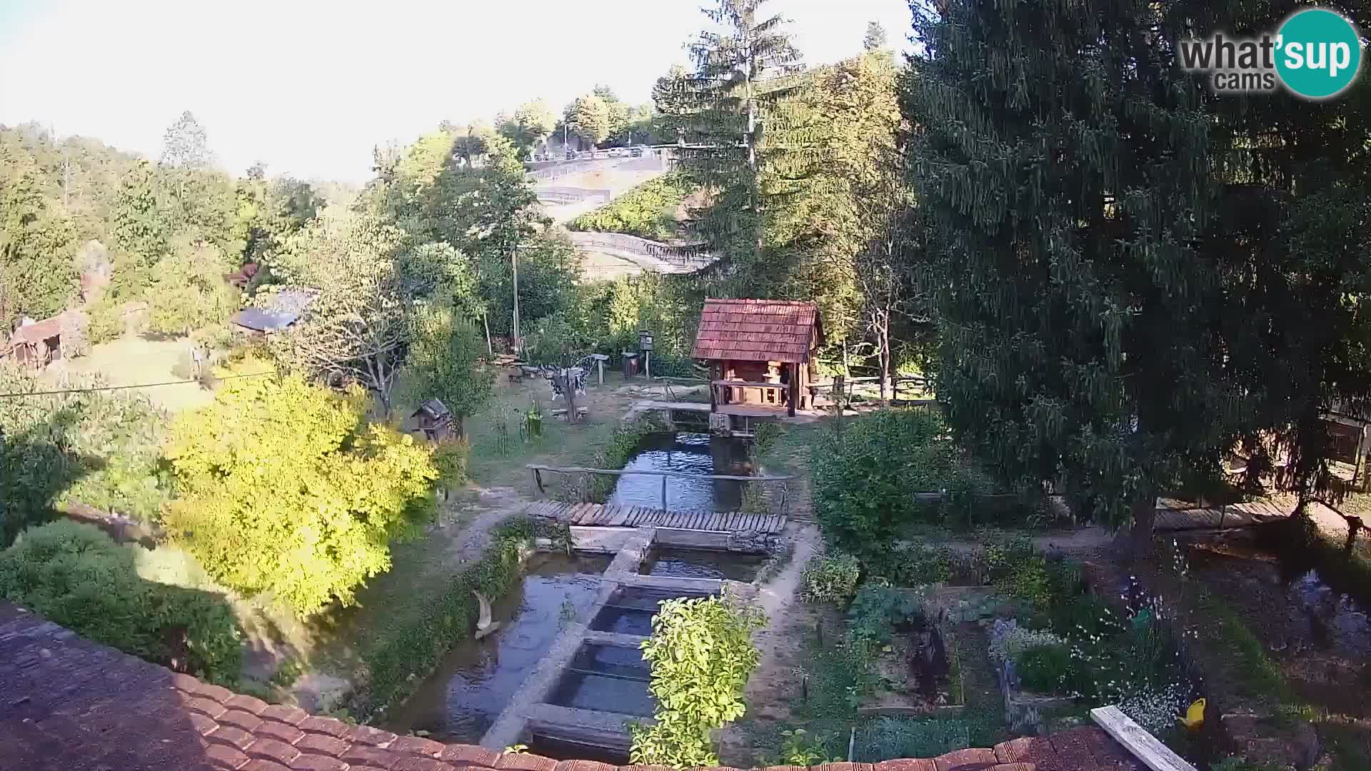 Live webcam Rastoke – river Slunjčica – Croatia