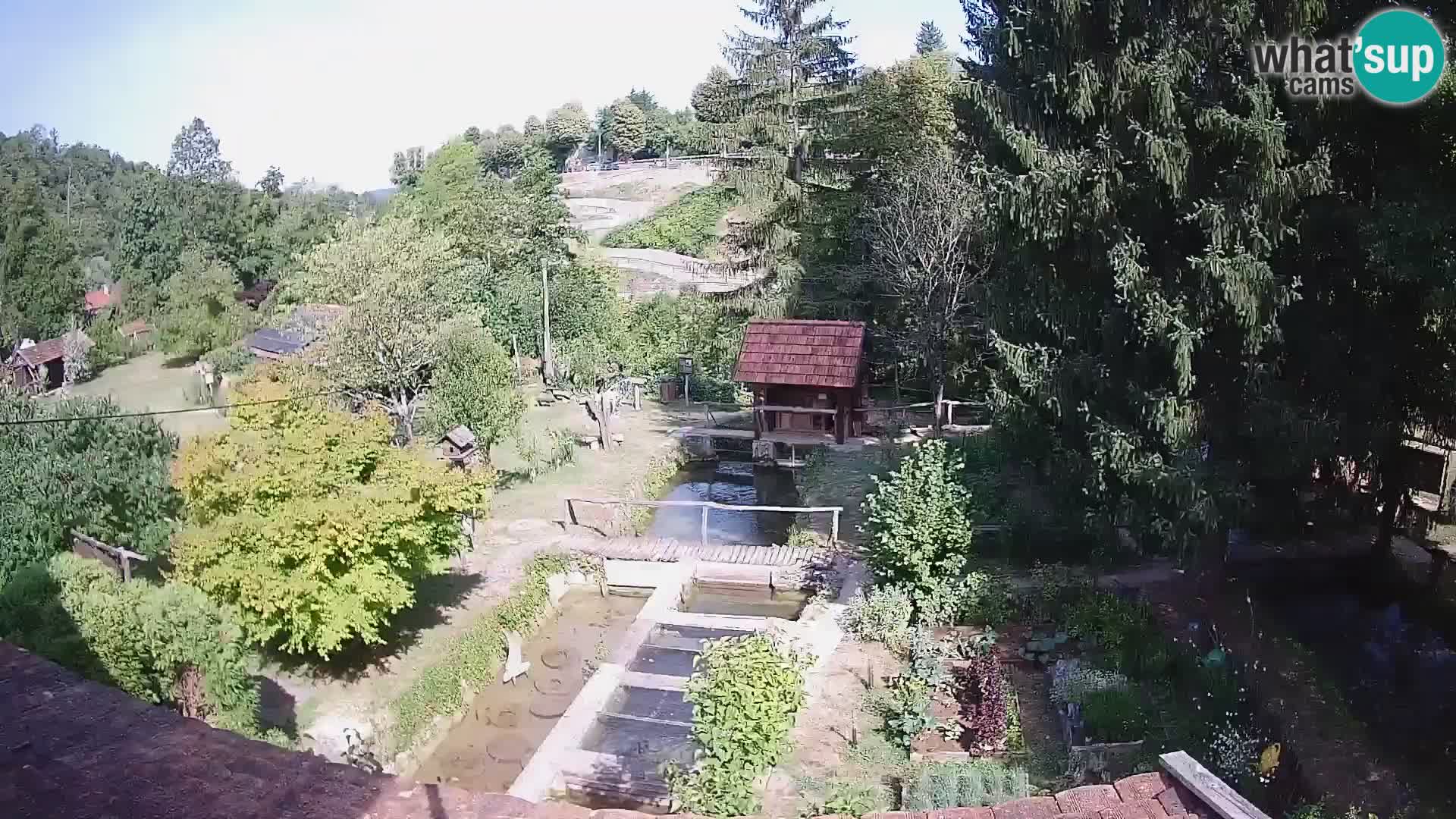 Web kamera uživo Rastoke – rijeka Slunjčica – Hrvatska