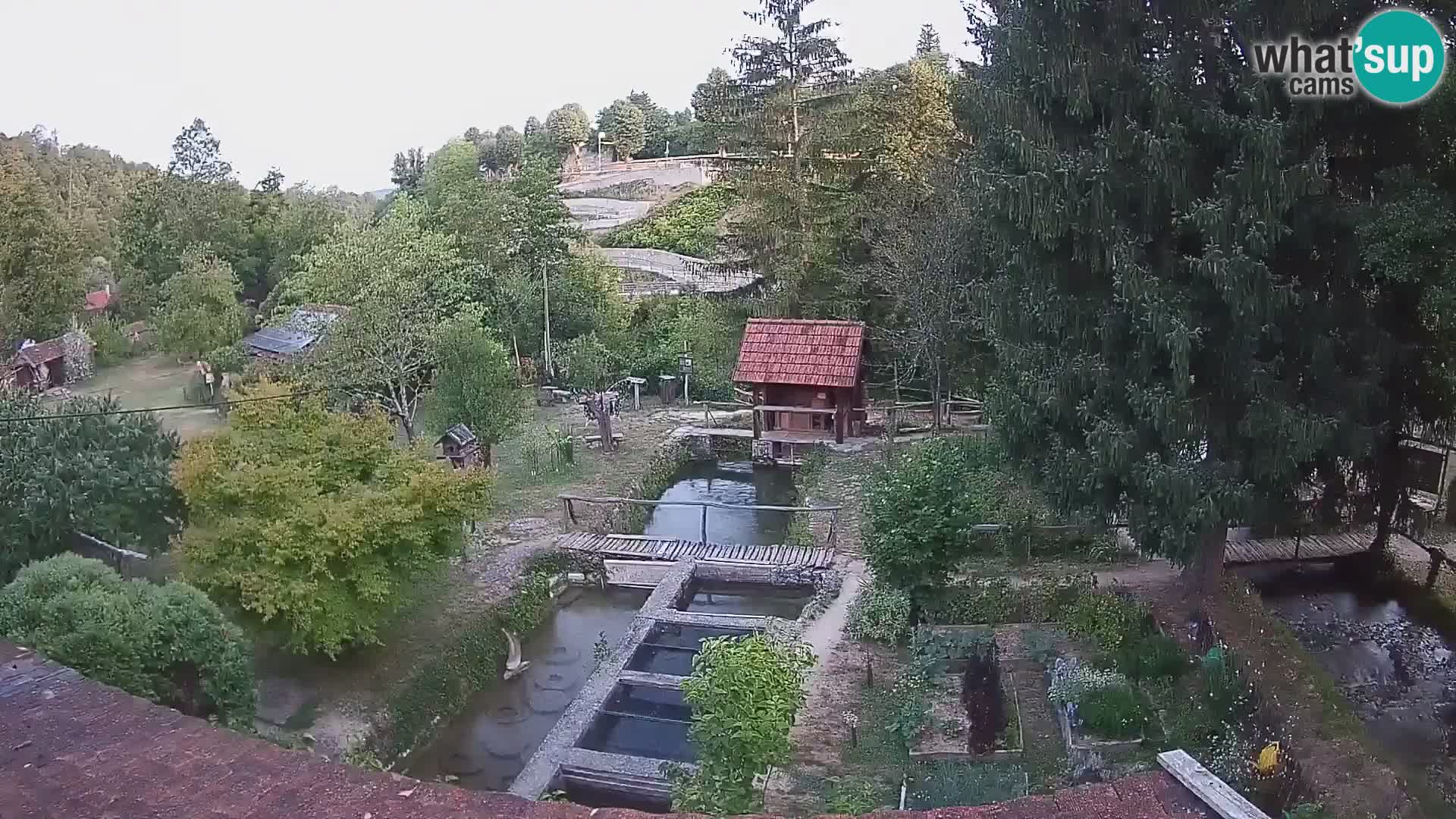 Web kamera uživo Rastoke – rijeka Slunjčica – Hrvatska