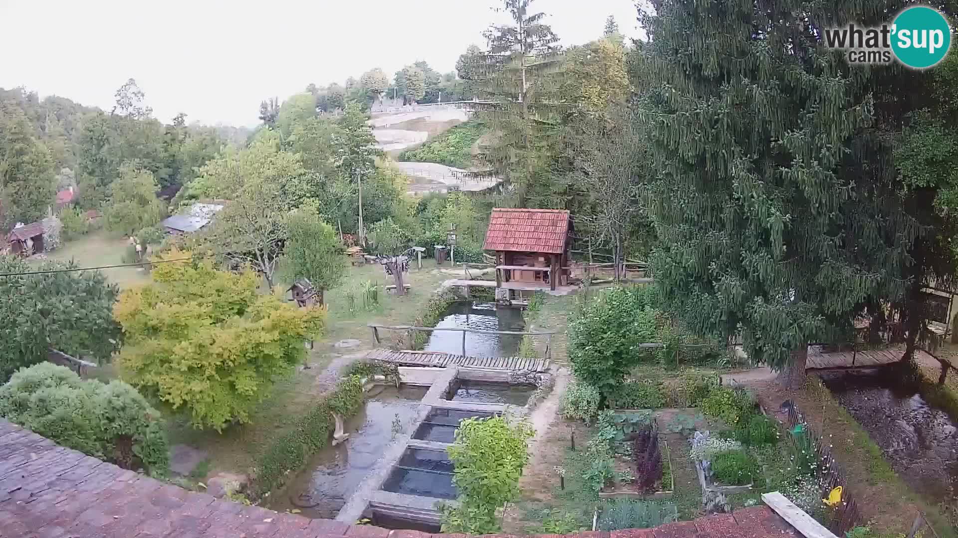 Web kamera uživo Rastoke – rijeka Slunjčica – Hrvatska