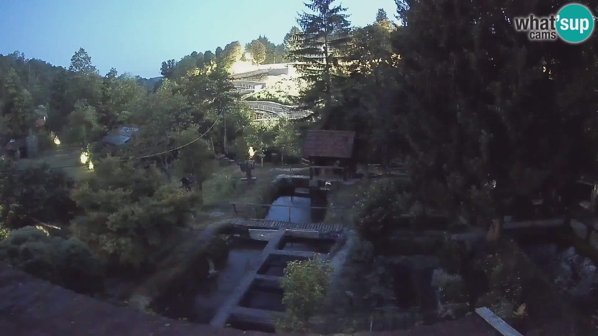 Live webcam Rastoke – river Slunjčica – Croatia