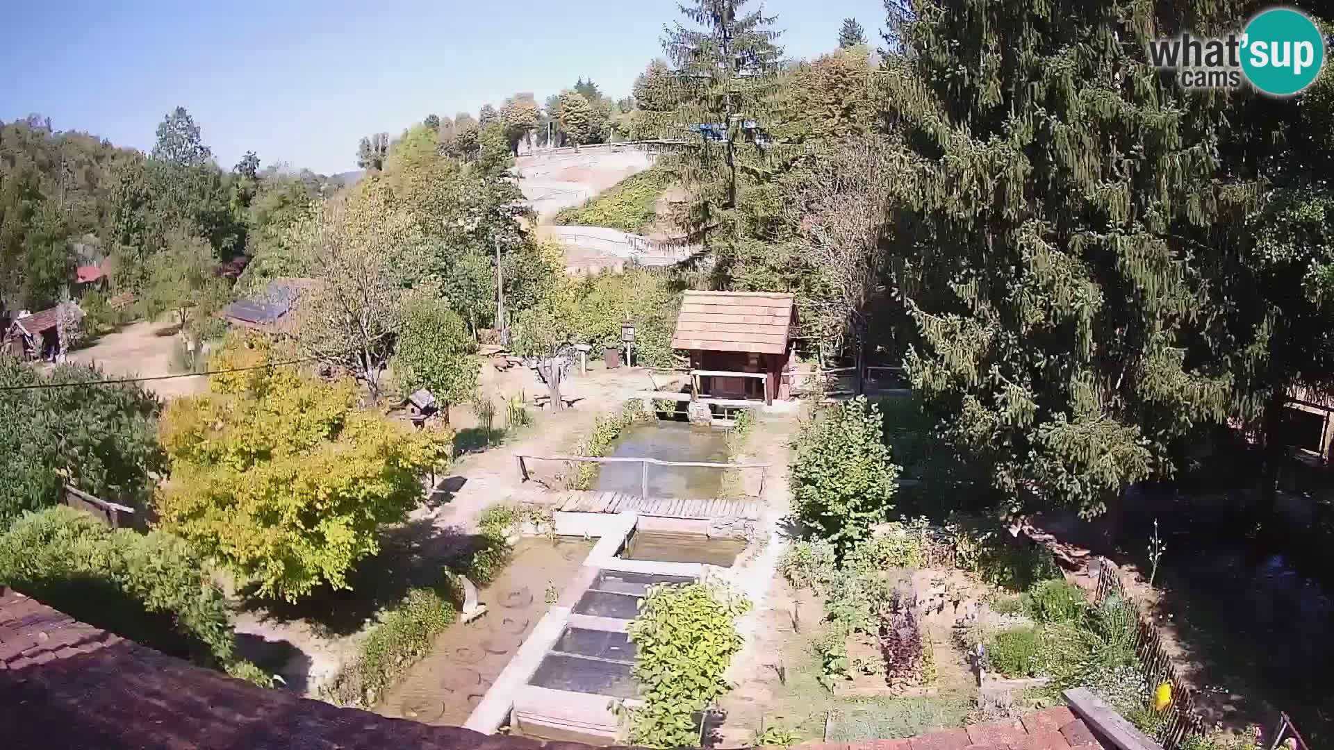 Live webcam Rastoke – river Slunjčica – Croatia