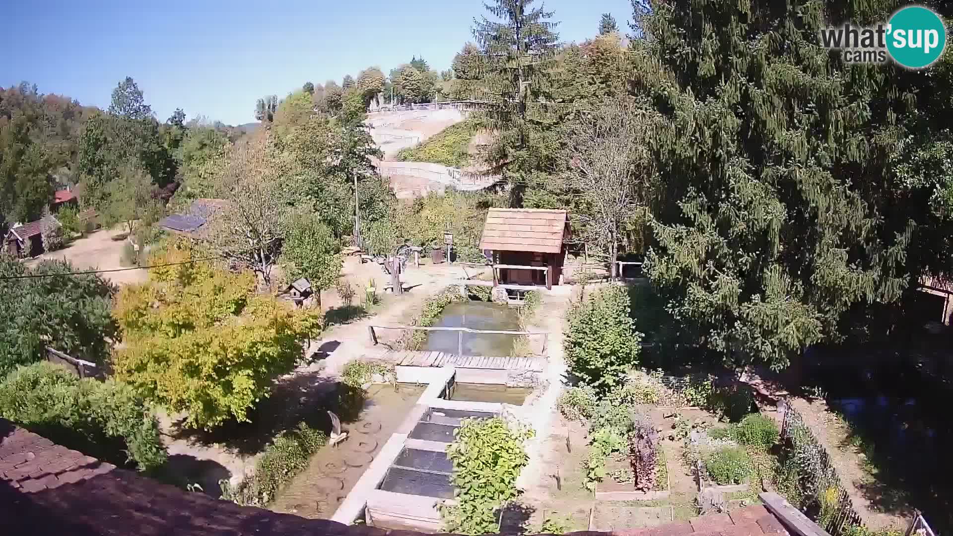 Live webcam Rastoke – river Slunjčica – Croatia