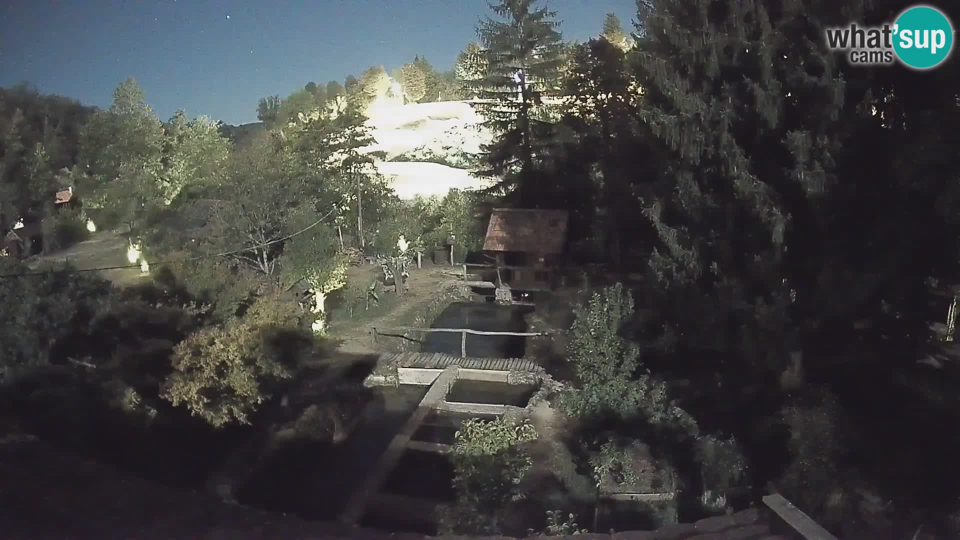 Live webcam Rastoke – river Slunjčica – Croatia