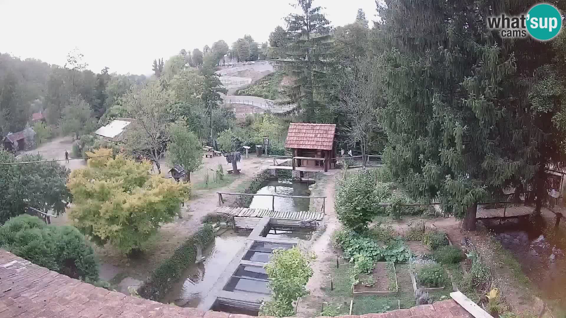 Live webcam Rastoke – river Slunjčica – Croatia