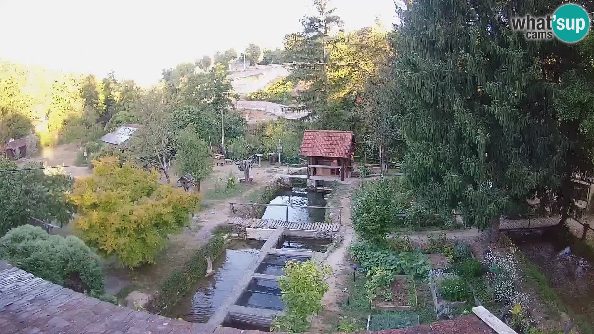 Spletna kamera v živo Rastoke – reka Slunjčica – Hrvaška