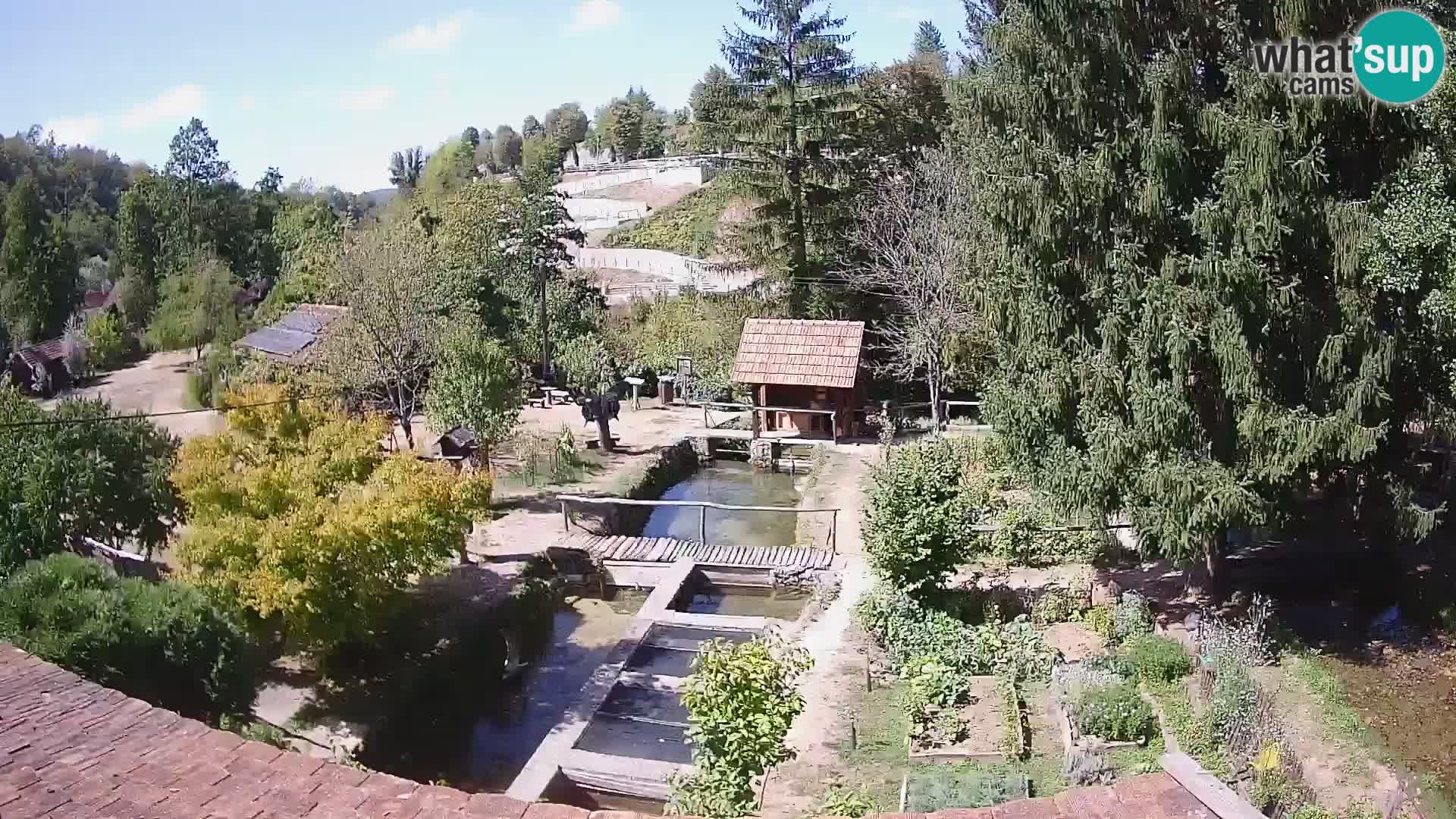 Live webcam Rastoke – river Slunjčica – Croatia
