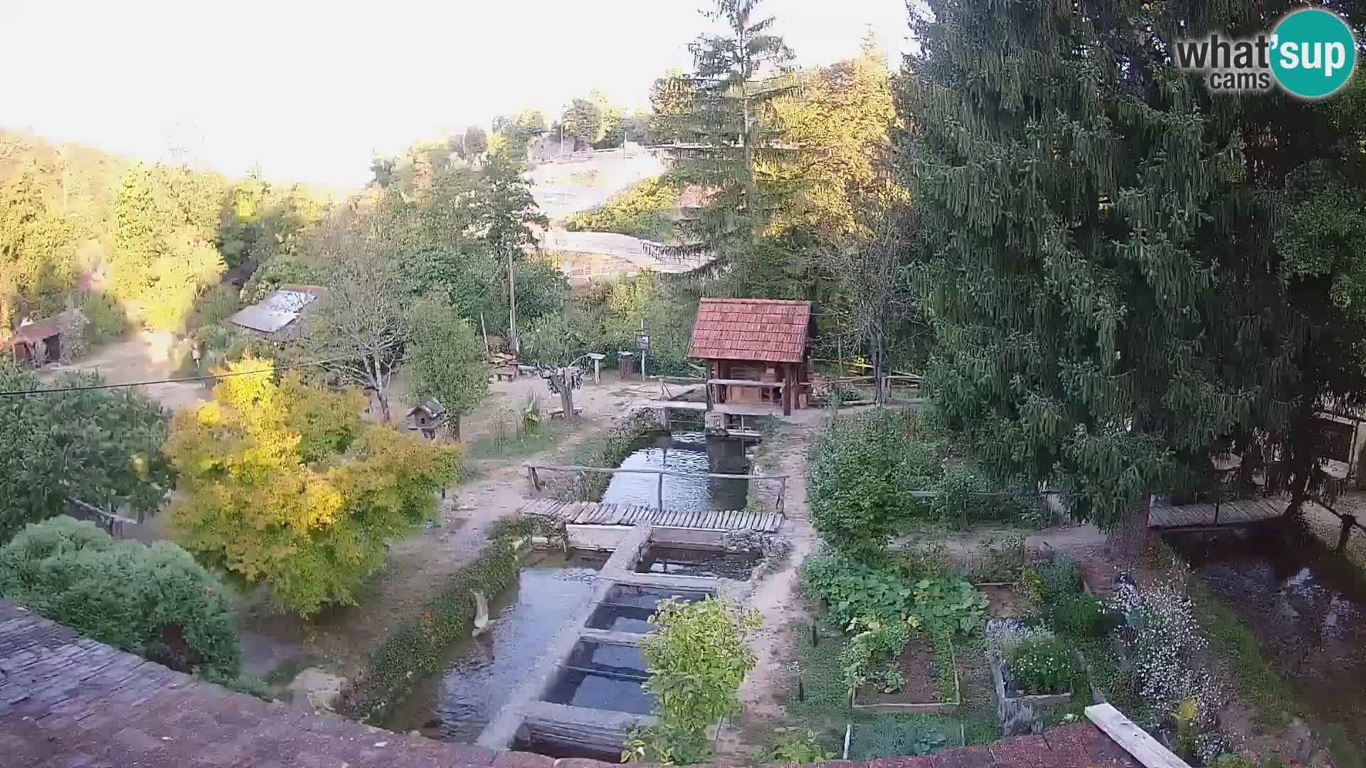 Cámara web en vivo Rastoke – río Slunjčica – Croacia