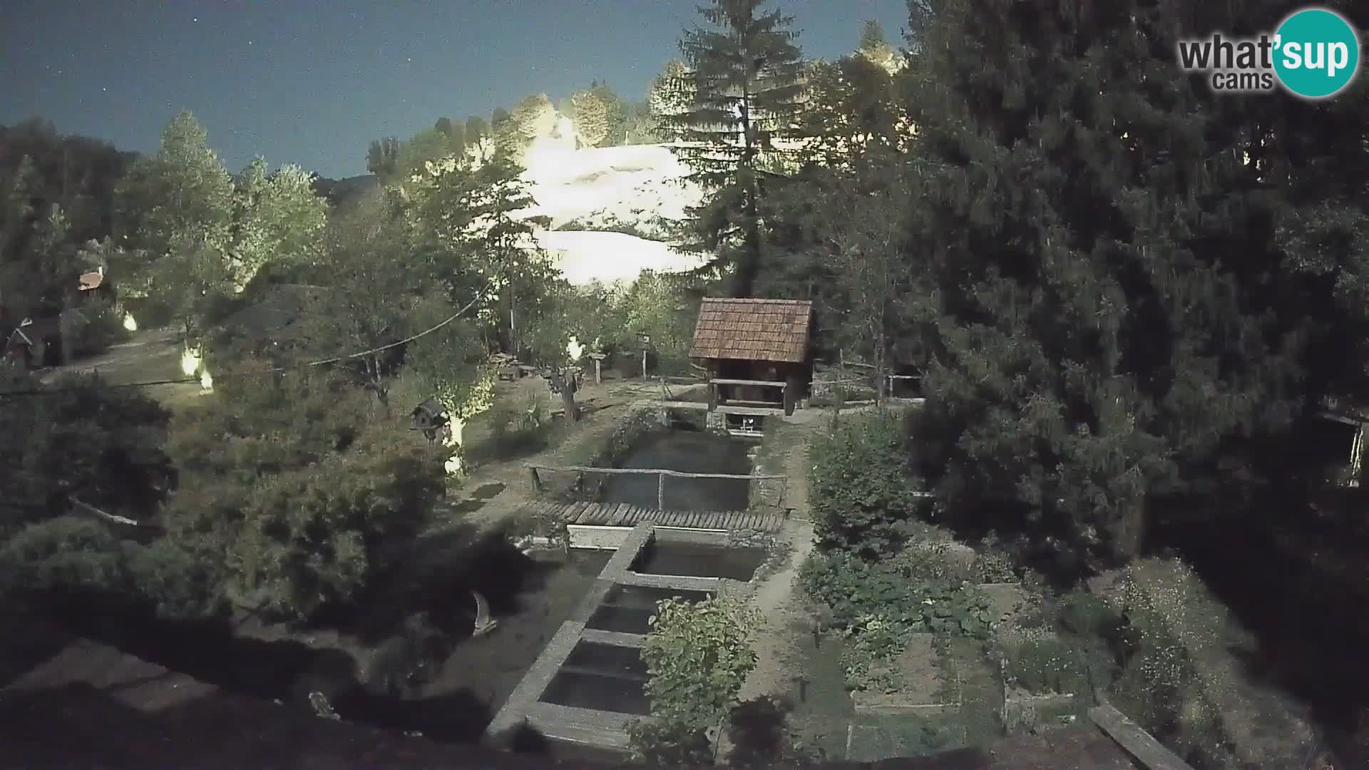 Live webcam Rastoke – river Slunjčica – Croatia