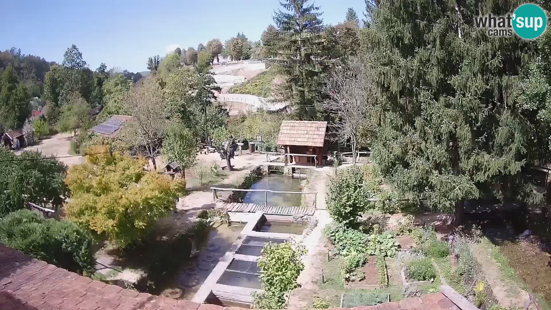 Live webcam Rastoke – river Slunjčica – Croatia