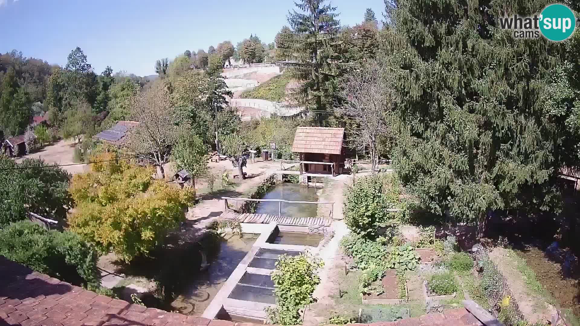 Live webcam Rastoke – river Slunjčica – Croatia