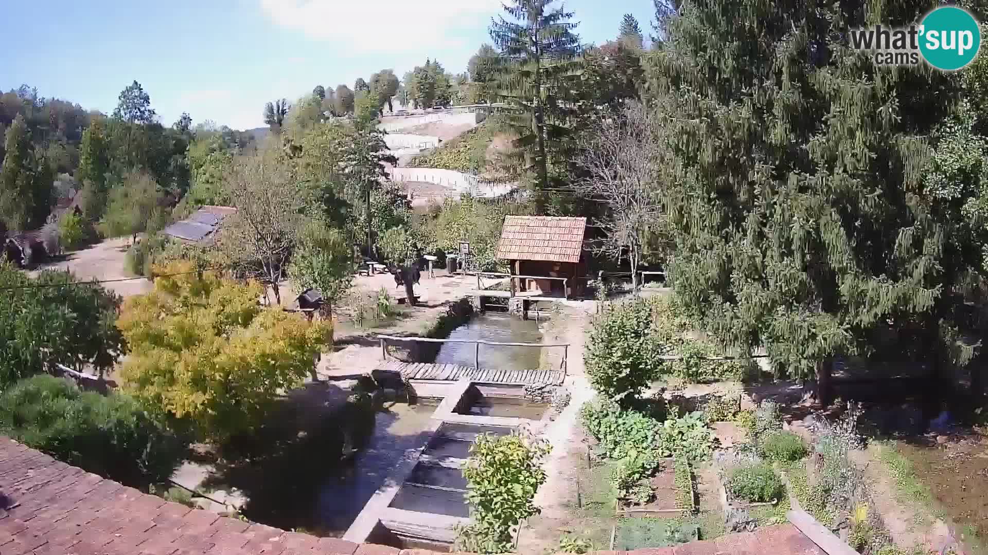 Spletna kamera v živo Rastoke – reka Slunjčica – Hrvaška