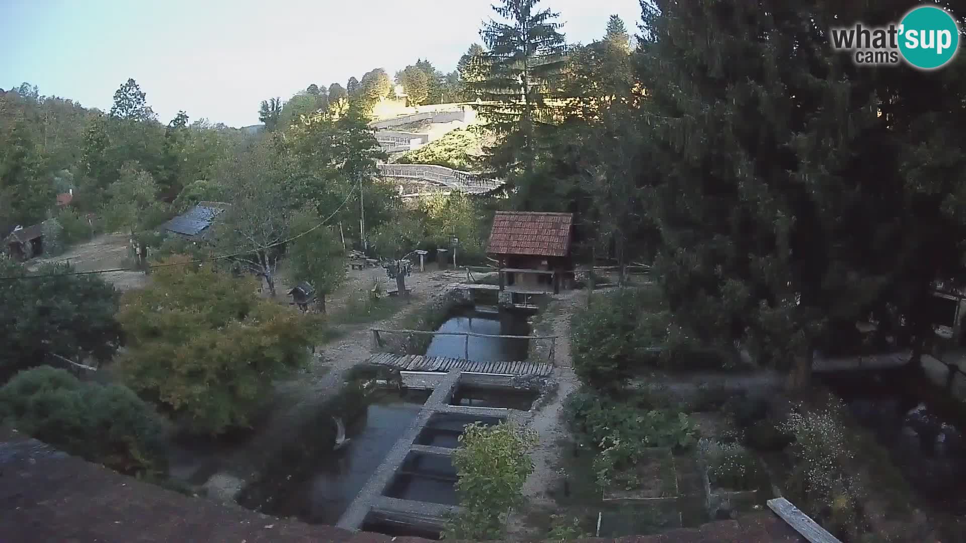 Cámara web en vivo Rastoke – río Slunjčica – Croacia